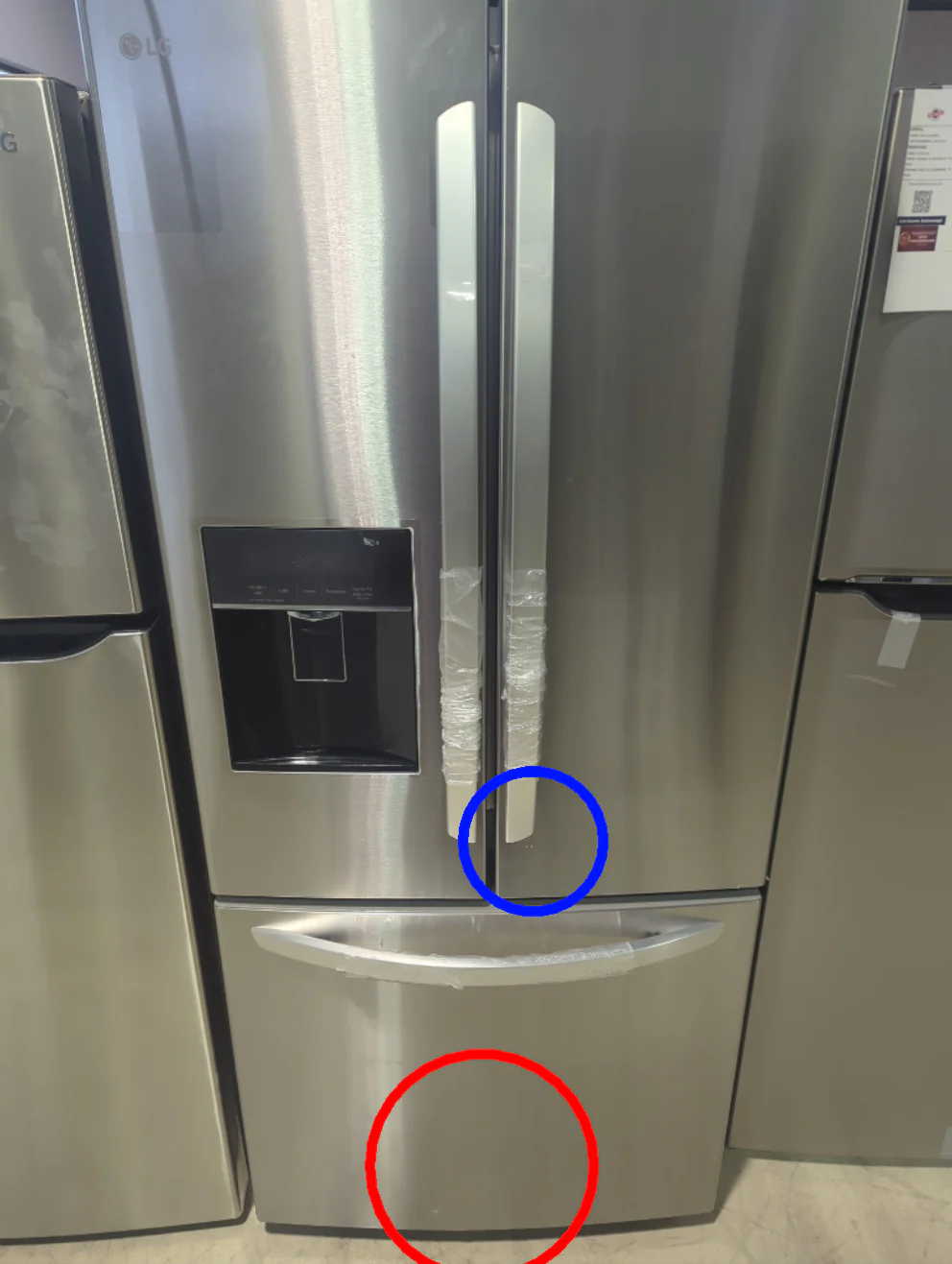 LCFS22EXS - REFRIGERATORS - LG - French 3-Door - Stainless Steel - Open Box - Image 2