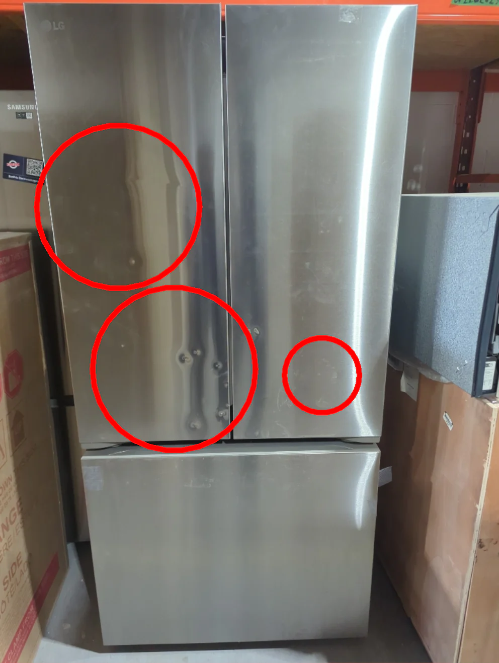 LF21C6200S - REFRIGERATORS - LG - French 3-Door - Stainless Steel - Open Box - Image 2