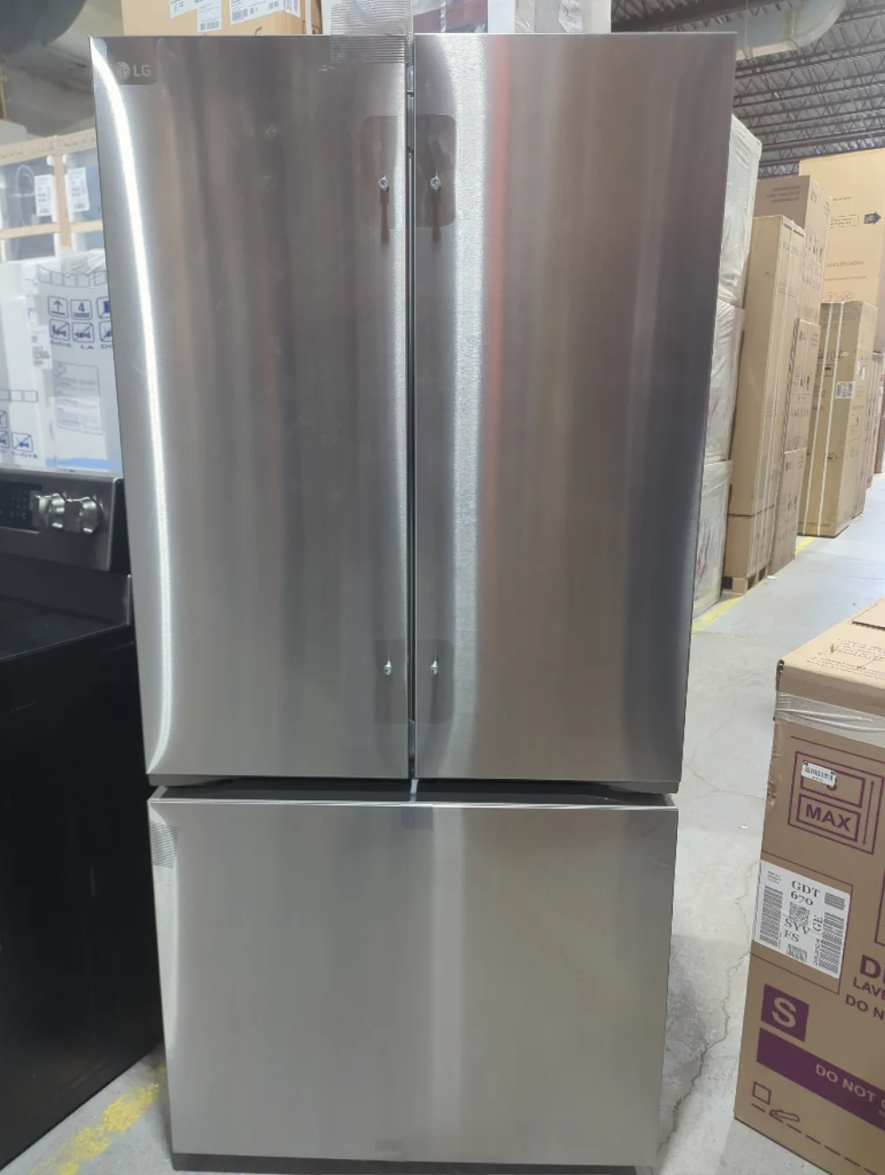 LF21G6201S - REFRIGERATORS - LG - French 3-Door - Stainless Steel - Open Box - Image 2