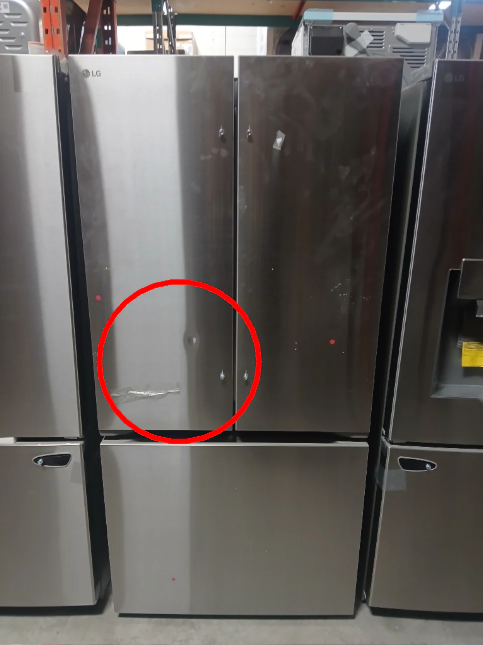 LF25H6200S - REFRIGERATORS - LG - French 3-Door - Stainless Steel - Open Box - Image 2