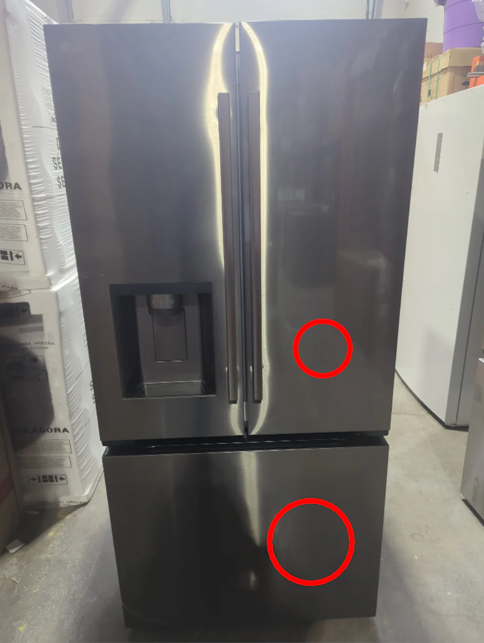 LF25H6330D - REFRIGERATORS - LG - French 3-Door - Stainless Steel - Open Box - Image 2