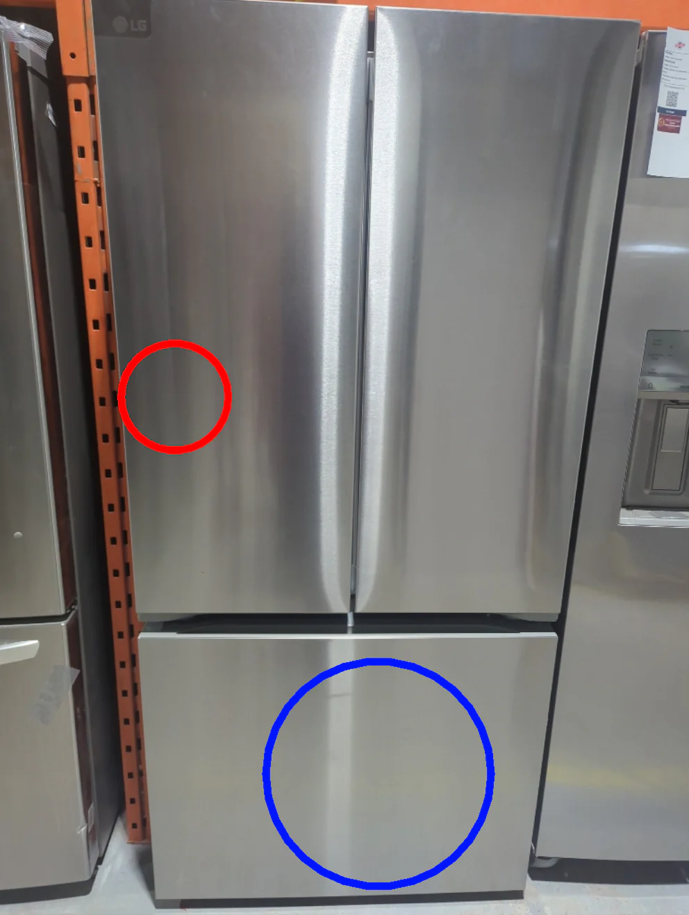 LF25S6200S - REFRIGERATORS - LG - French 3-Door - Stainless Steel - Open Box - Image 2
