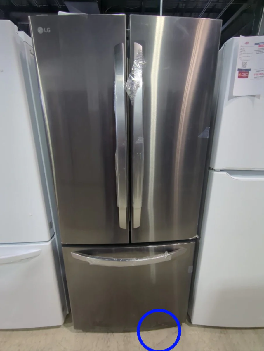 LRFNS2200D - REFRIGERATORS - LG - French 3-Door - Black Stainless - Open Box - Image 2