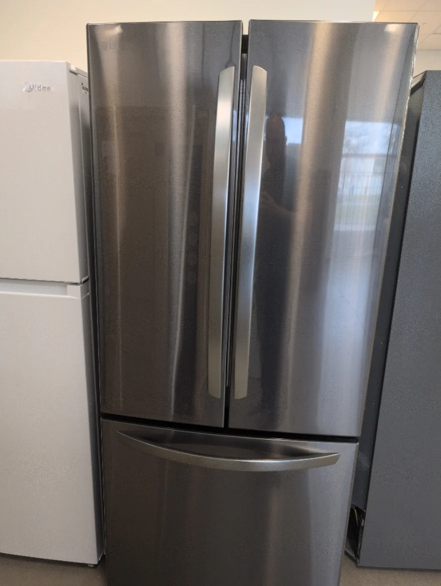 LRFNS2200D - REFRIGERATORS - LG - French 3-Door - Black Stainless - Open Box - Image 3