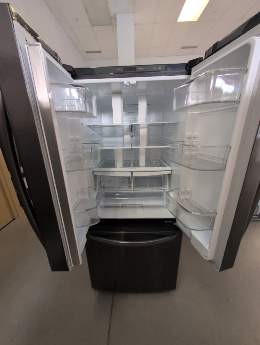 LRFNS2200D - REFRIGERATORS - LG - French 3-Door - Black Stainless - Open Box - Image 3