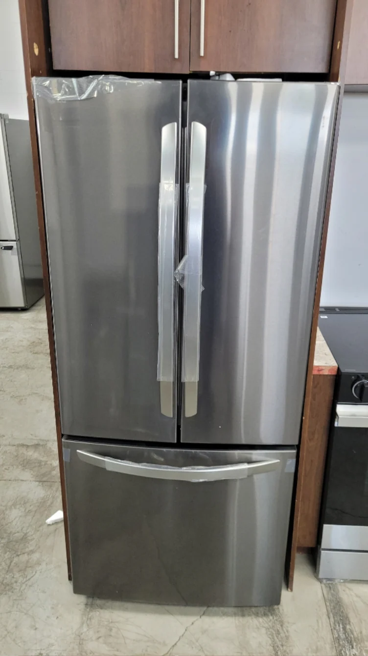 LRFNS2200D - REFRIGERATORS - LG - French 3-Door - Black Stainless - Open Box - Image 2