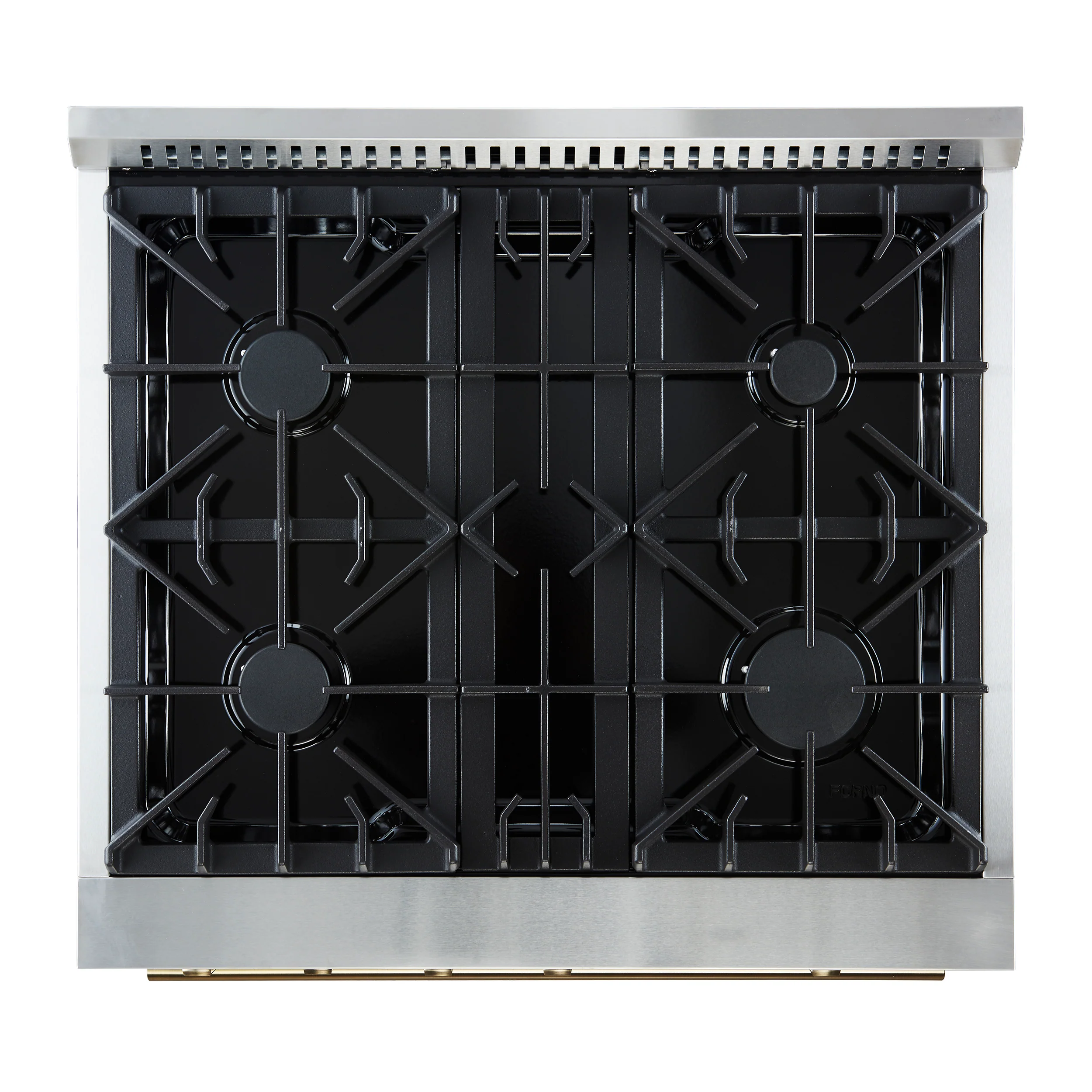 Marco 30-inch Gas Range Black & Antique Brass Design, 4 Burners 37,000 BTU, 4.32 cu.ft. Convection Oven - Image 4