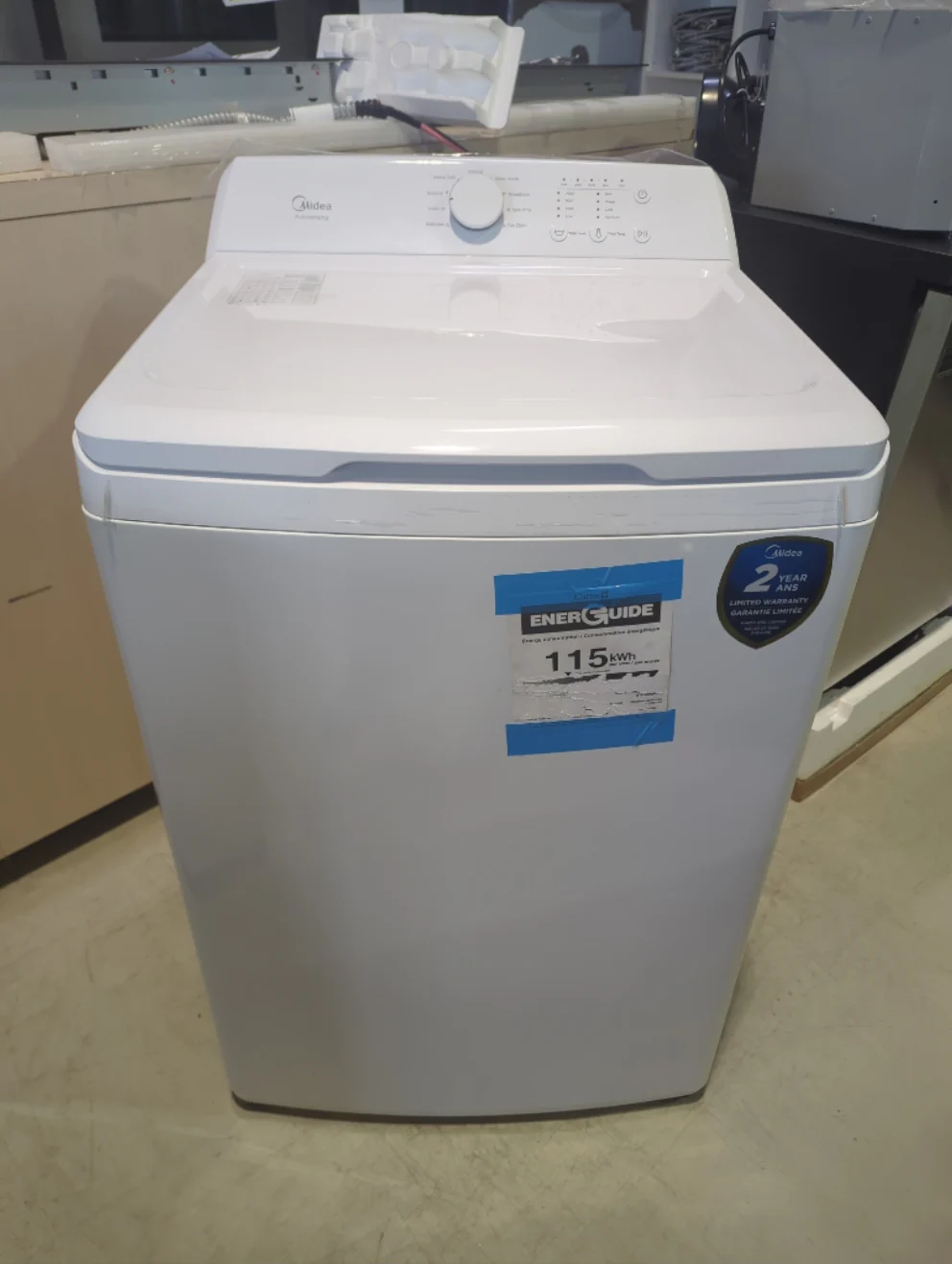 MLTW42A2BWW - WASHERS - Midea - Top Loading - White - Open Box - Image 2