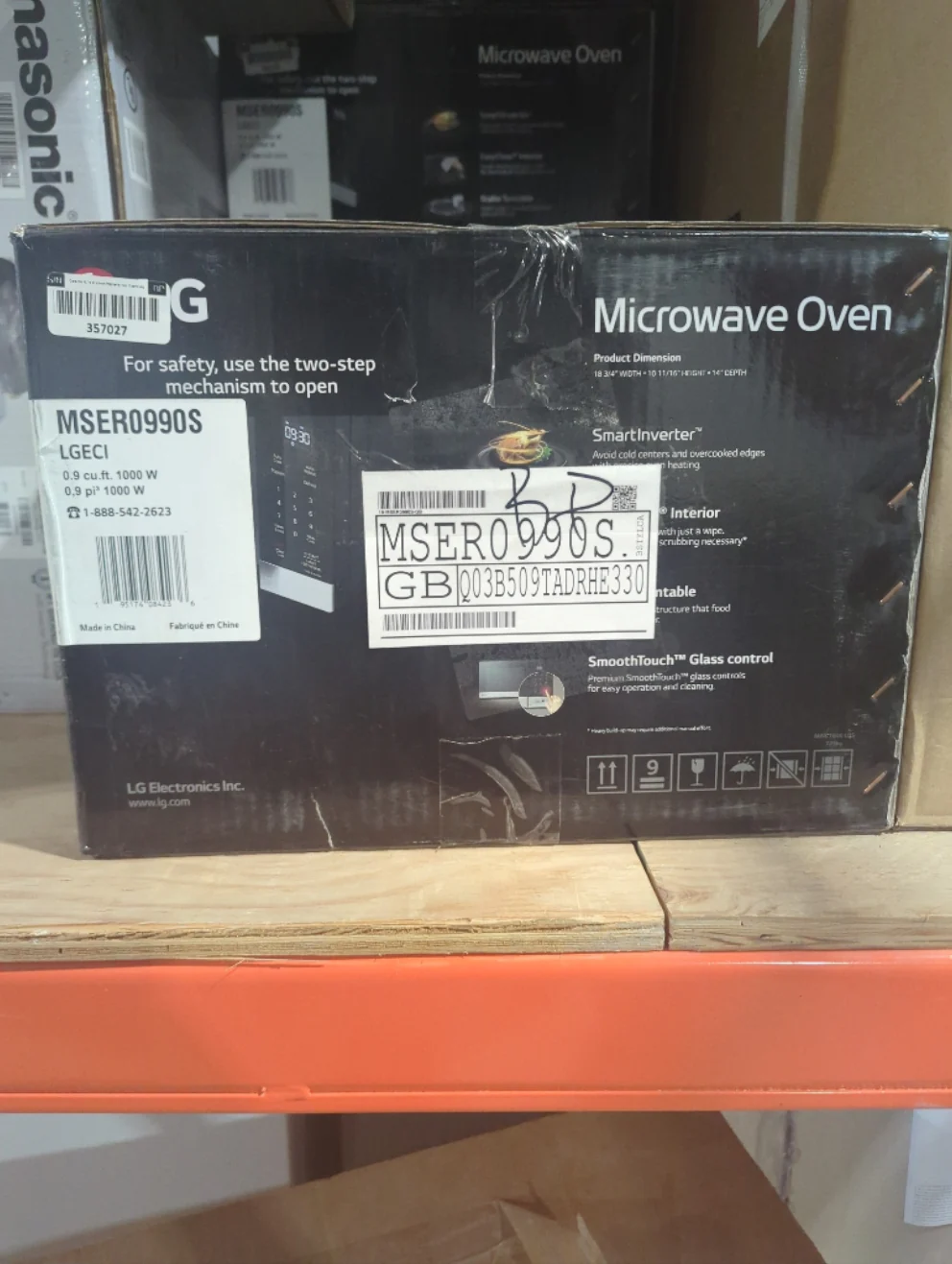 MSER0990S - MICROWAVES OVENS - LG - Countertop - Stainless Steel - Open Box - Image 2