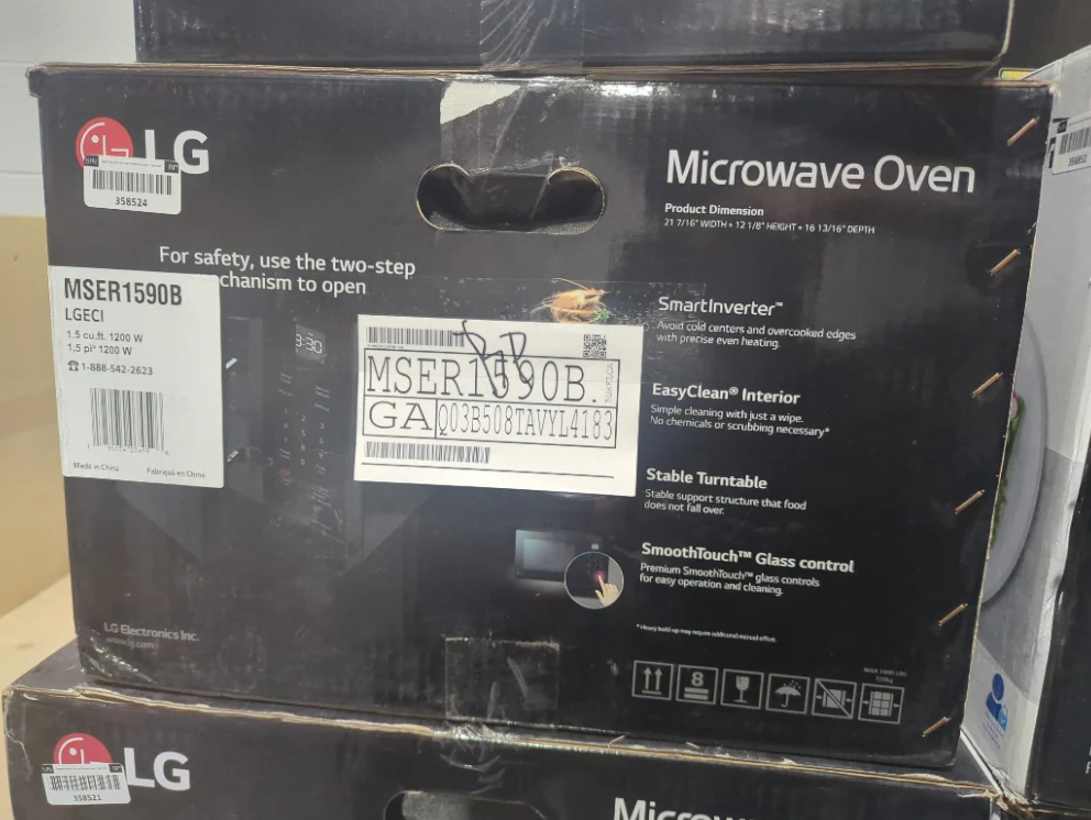 MSER1590B - MICROWAVES OVENS - LG - Countertop - Black - Open Box - Image 2