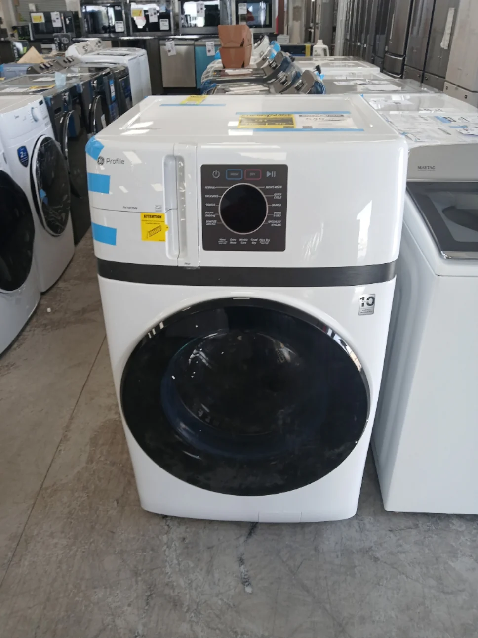 PFQ83HSLWWW - LAUNDRY CENTERS - GE profile - All-In-One - Electric - White - Open Box - Image 4