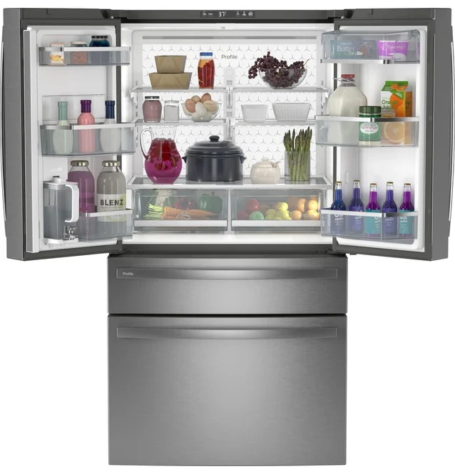 PGE29BYTFS - REFRIGERATORS - GE Profile - French 4-Door - Stainless Steel - Open Box - Image 3