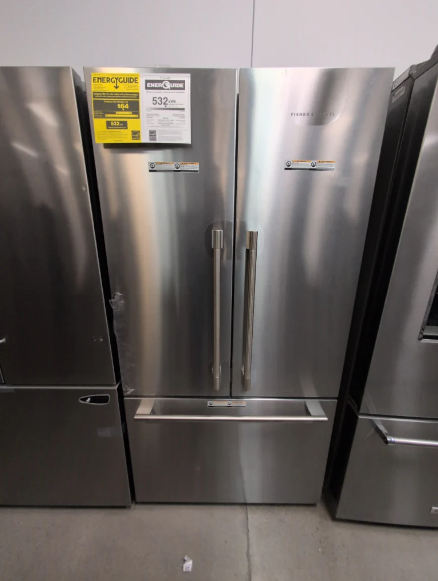 RF201AHJSX1 - REFRIGERATORS - Fisher & Paykel - French 3-Door - Stainless Steel - Open Box - Image 2