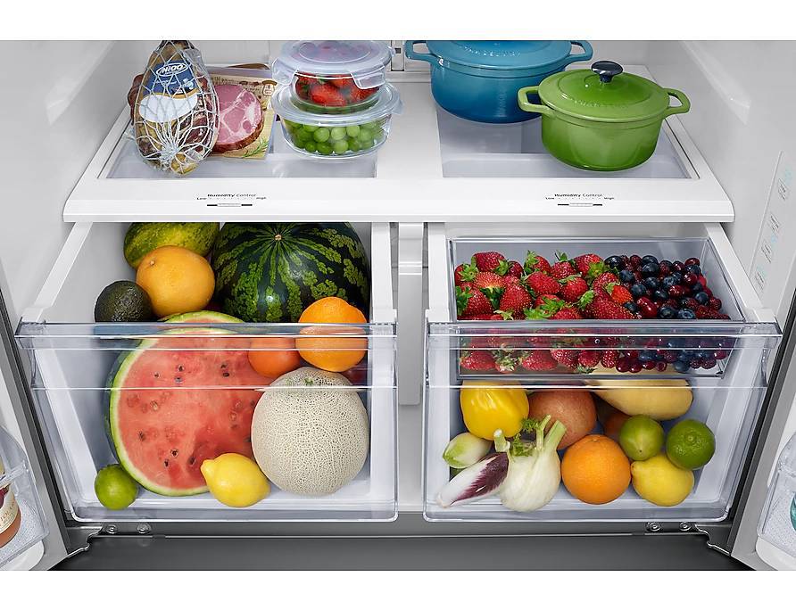 RF28T5A01SR - REFRIGERATORS - Samsung - French 3-Door - Stainless Steel - Open Box - Image 10