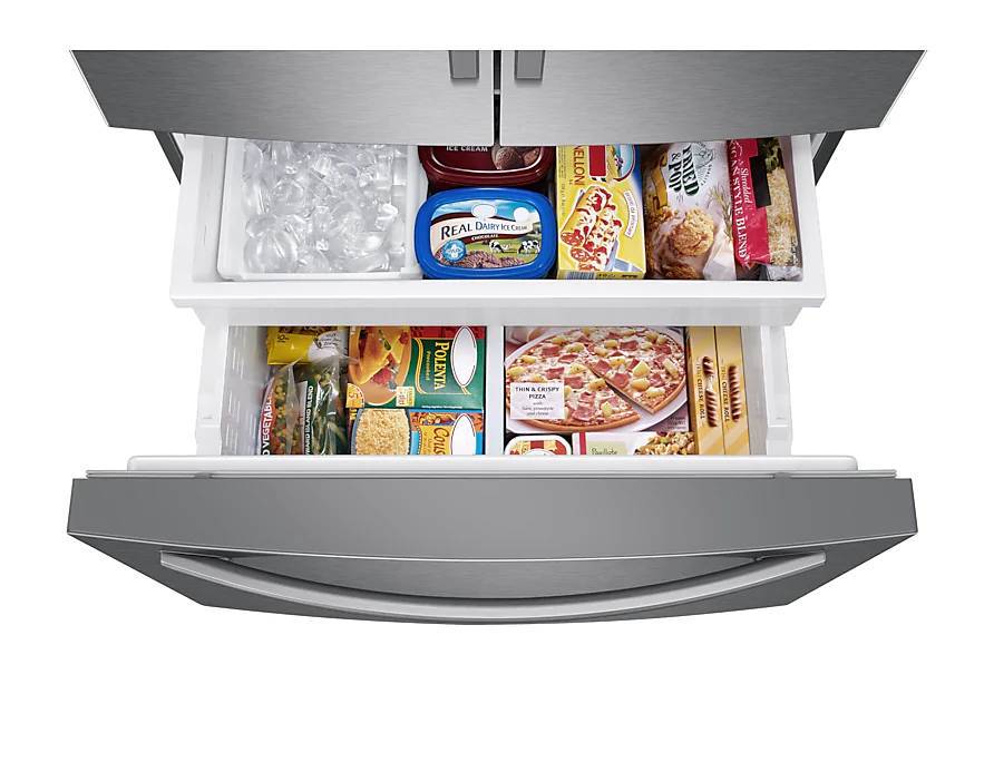 RF28T5A01SR - REFRIGERATORS - Samsung - French 3-Door - Stainless Steel - Open Box - Image 9