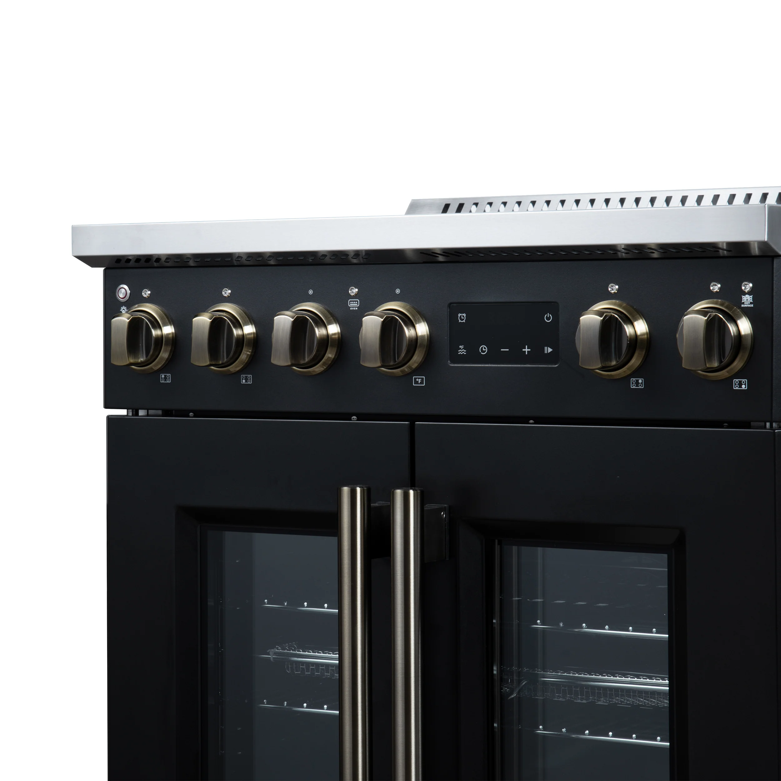 Torino French Door 30 Inch Induction Range with Air Fryer, Air Sous Vide & True Convection, Dual Broiler, Black - Image 10