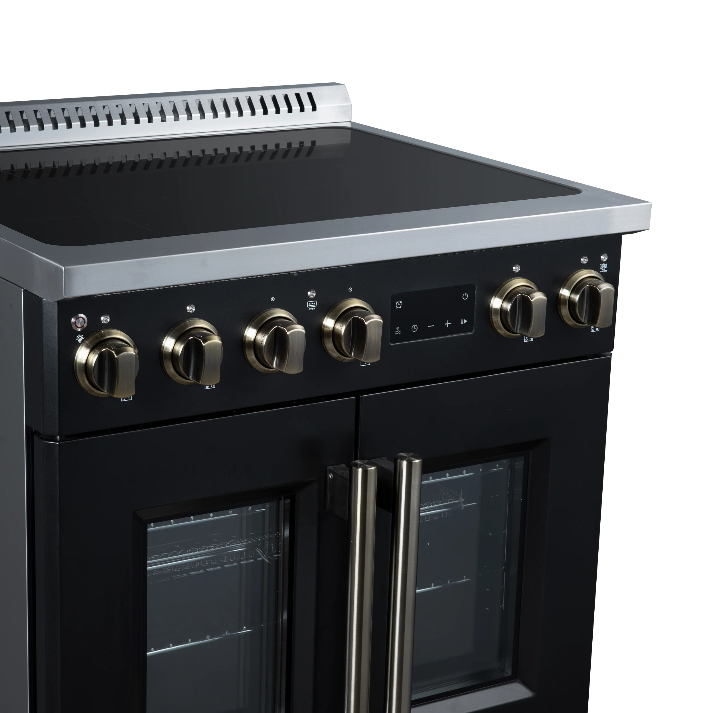 Torino French Door 30 Inch Induction Range with Air Fryer, Air Sous Vide & True Convection, Dual Broiler, Black - Image 13