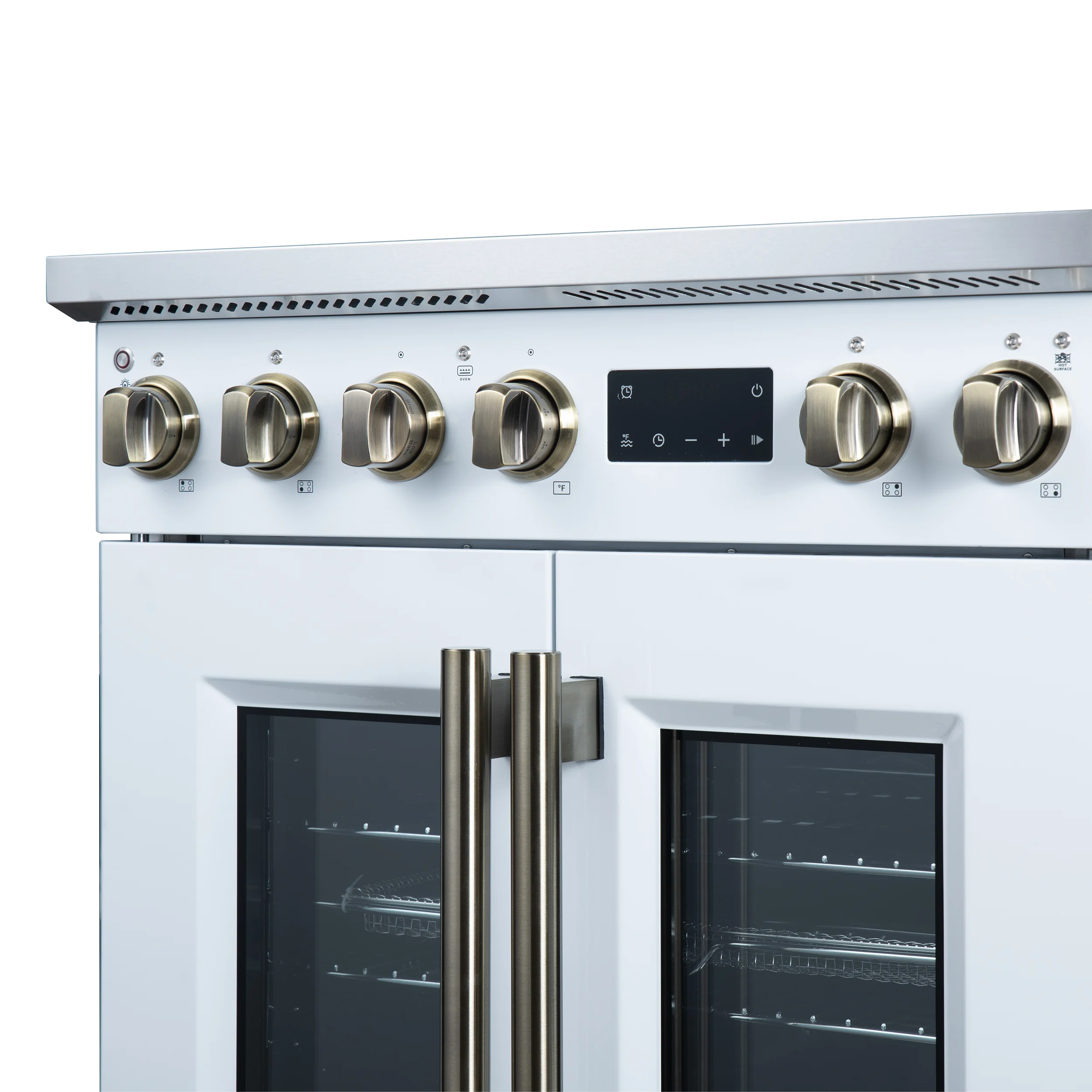 Torino French Door 30 Inch Induction Range with Air Fryer, Air Sous Vide & True Convection, Dual Broiler, White - Image 12