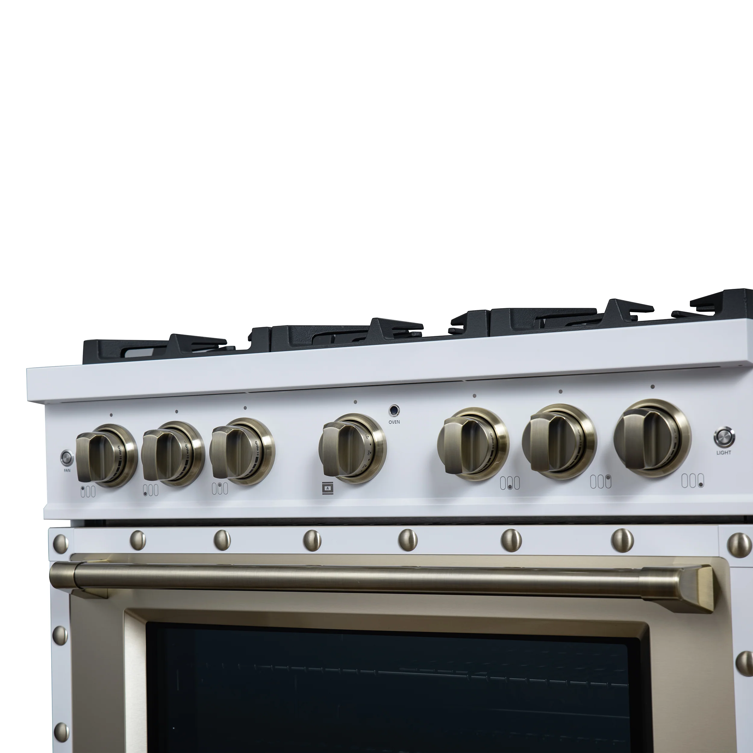 Valente 36" Gas Range in White, 6 Sealed Burnes, 71 000 BTU Cooktop Output , 5.2 Cu.Ft. convection Oven, Telescopic Racks - Image 13