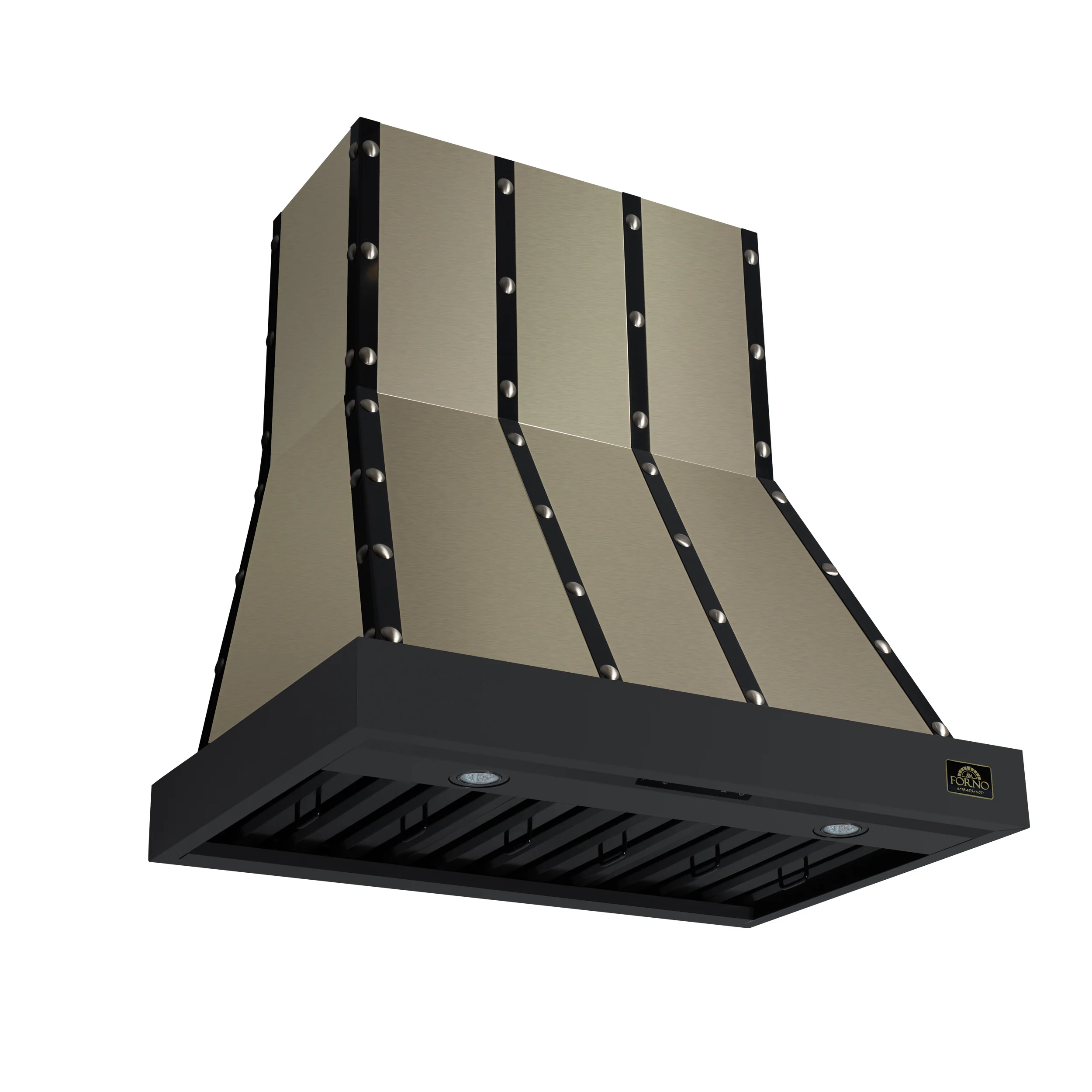 Valente 36" Range Hood in Black with 427 CFM, 3 speeds, Dishwasher safe Baffle filters, LED Lights and Remote Control - Image 2