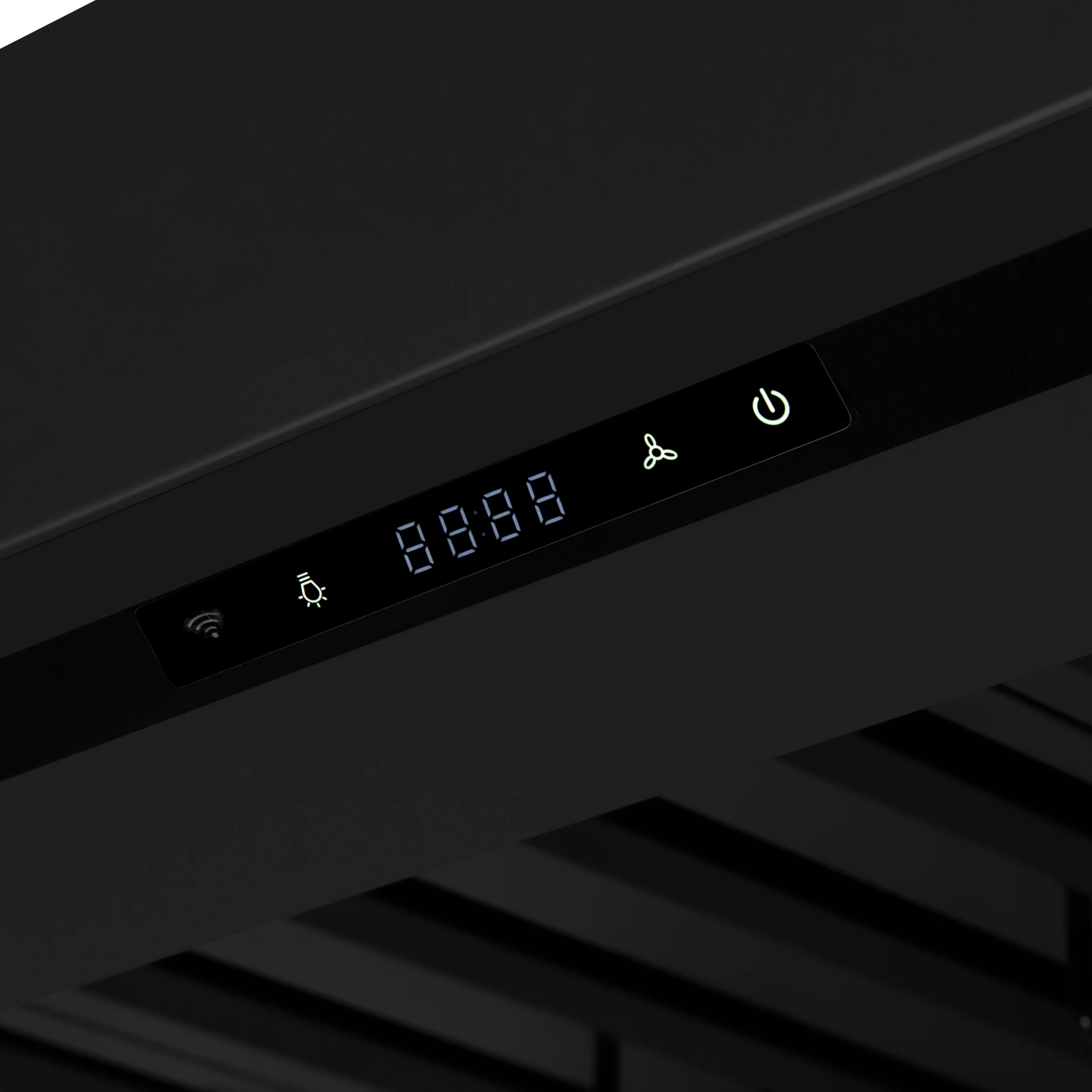 Valente 36" Range Hood in Black with 427 CFM, 3 speeds, Dishwasher safe Baffle filters, LED Lights and Remote Control - Image 4