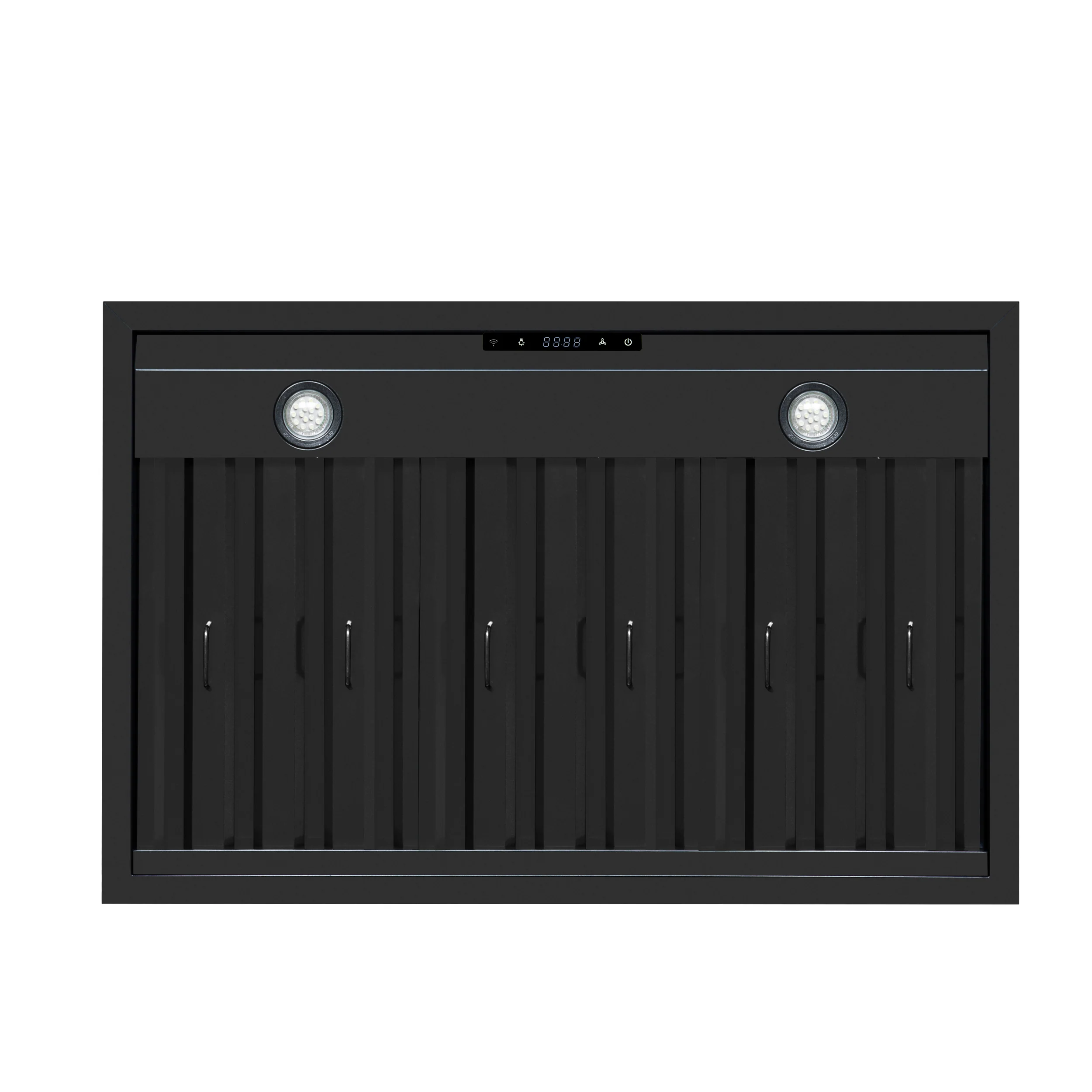 Valente 36" Range Hood in Black with 427 CFM, 3 speeds, Dishwasher safe Baffle filters, LED Lights and Remote Control - Image 5