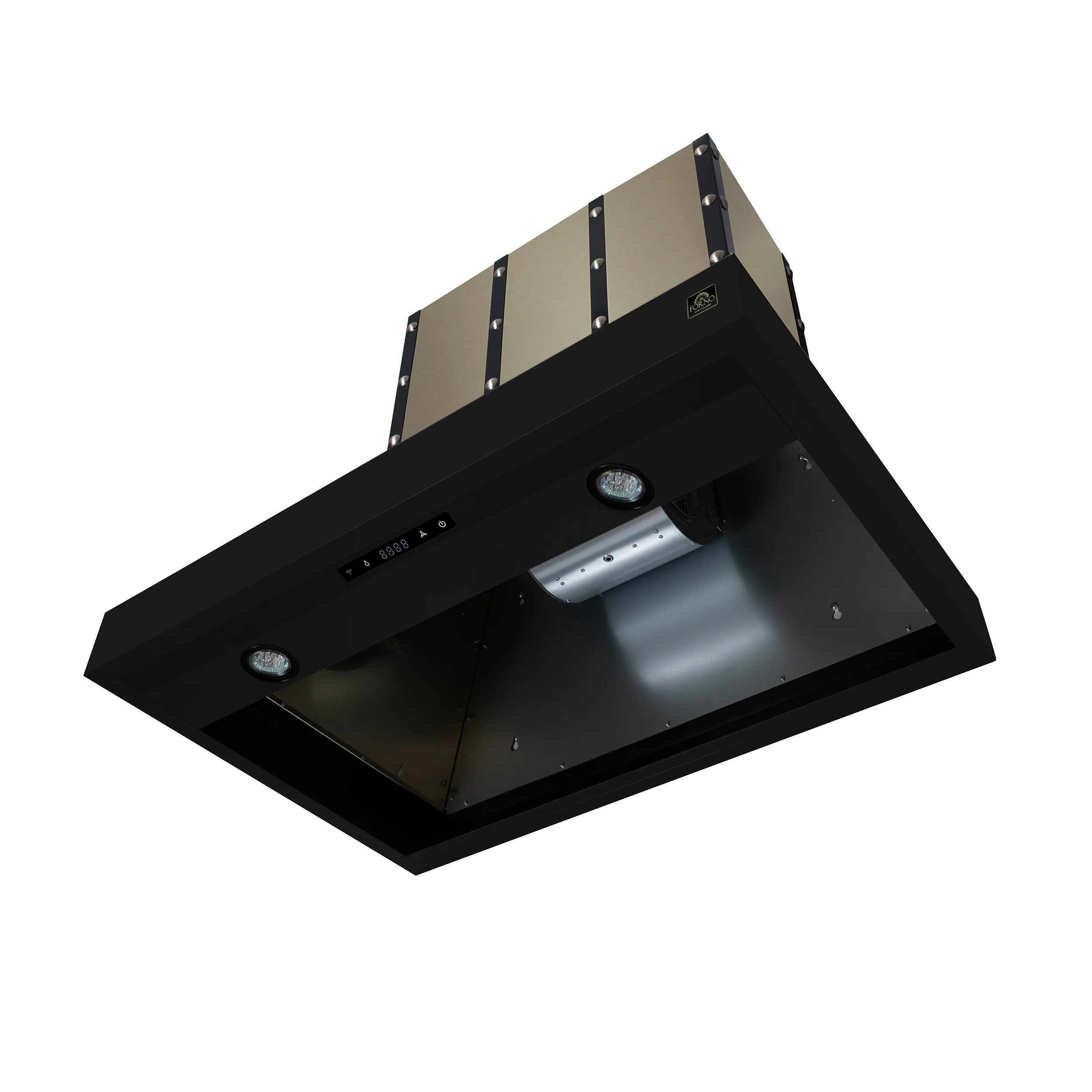 Valente 36" Range Hood in Black with 427 CFM, 3 speeds, Dishwasher safe Baffle filters, LED Lights and Remote Control - Image 6