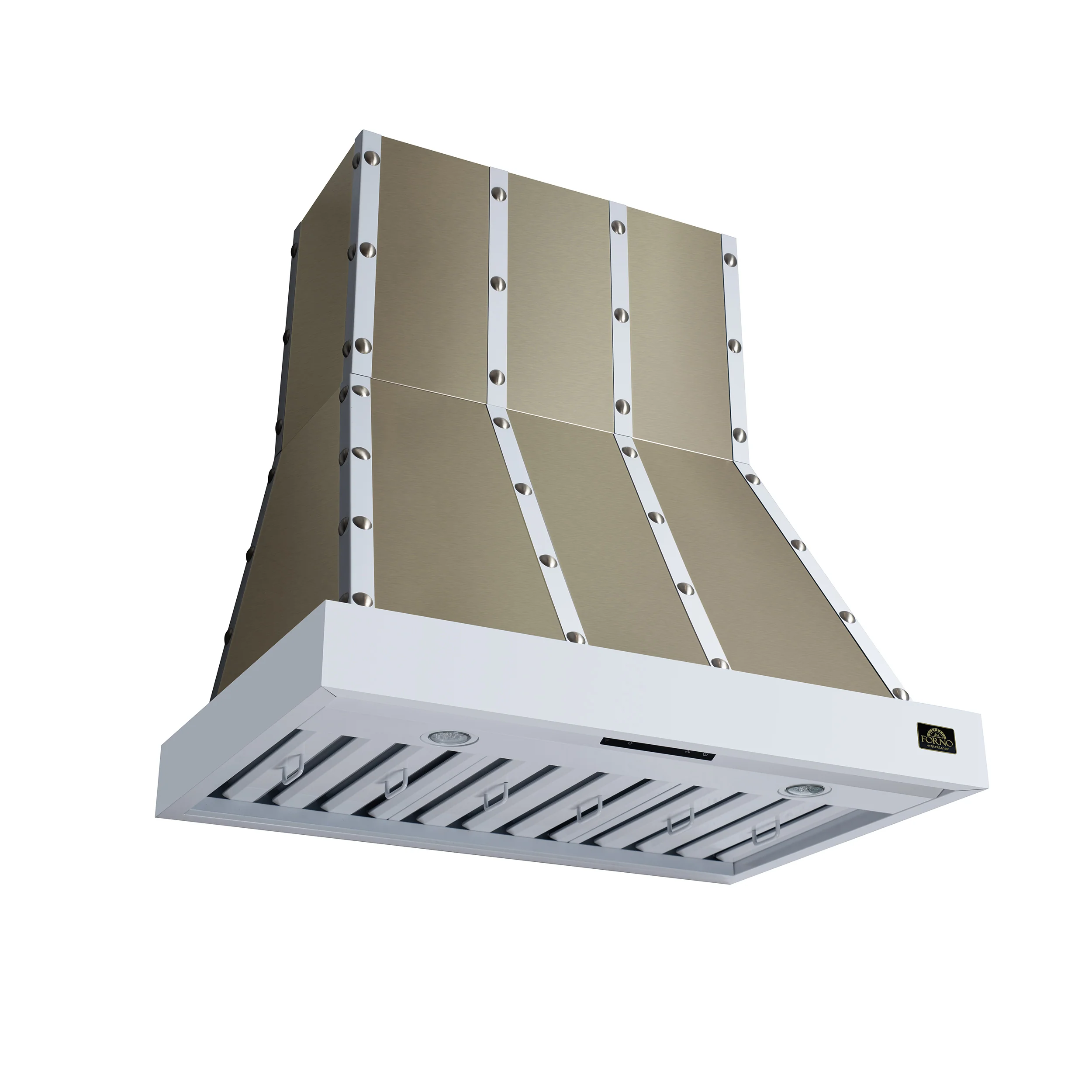 Valente 36" Range Hood in White with 427 CFM, 3 speeds, Dishwasher safe Baffle filters, LED Lights and Remote Control - Image 2