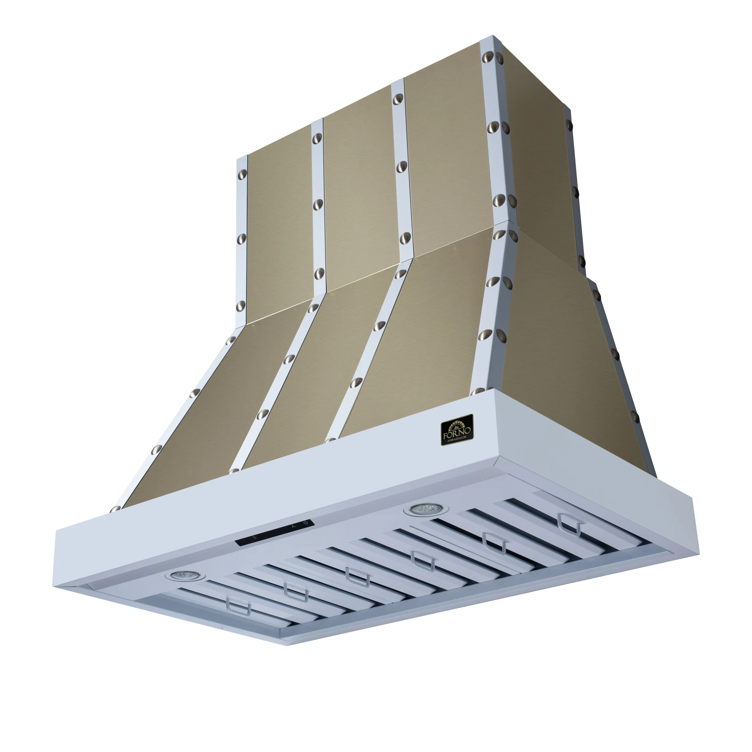 Valente 36" Range Hood in White with 427 CFM, 3 speeds, Dishwasher safe Baffle filters, LED Lights and Remote Control - Image 3