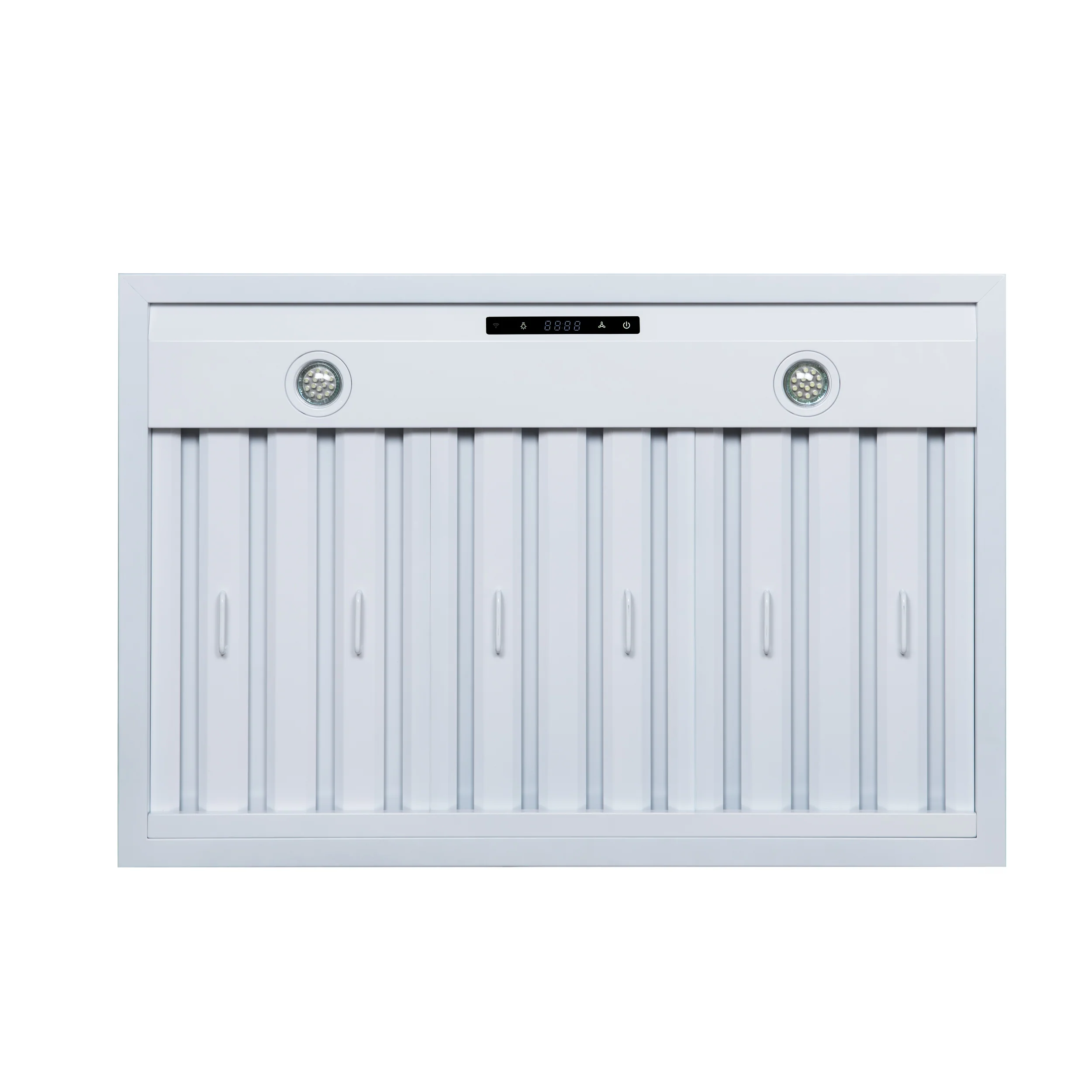 Valente 36" Range Hood in White with 427 CFM, 3 speeds, Dishwasher safe Baffle filters, LED Lights and Remote Control - Image 5