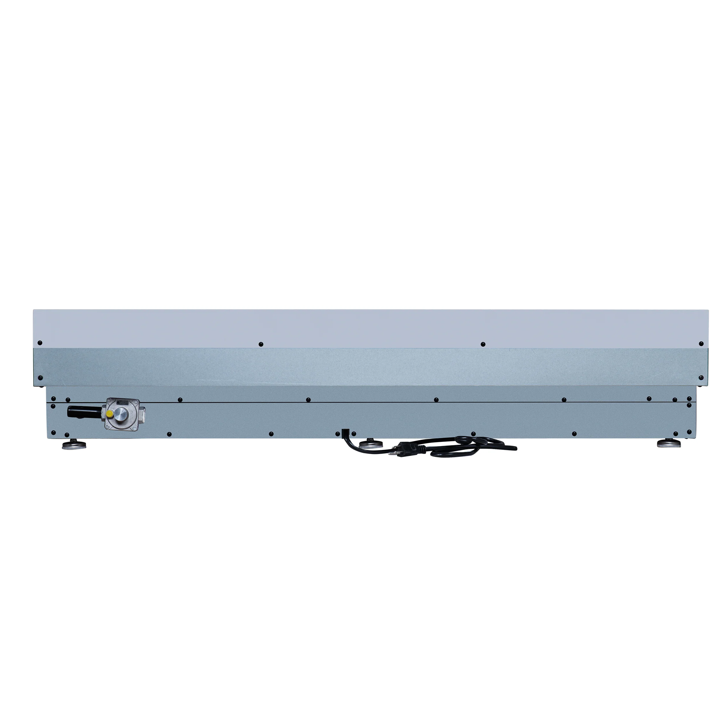 Valente 48" Gas Cooktop in White, 8 Sealed burners, 94,000 BUT Output, 2 Antique Brass Dual-Ring Burners, Continuous Cast Iron Grates - Image 5