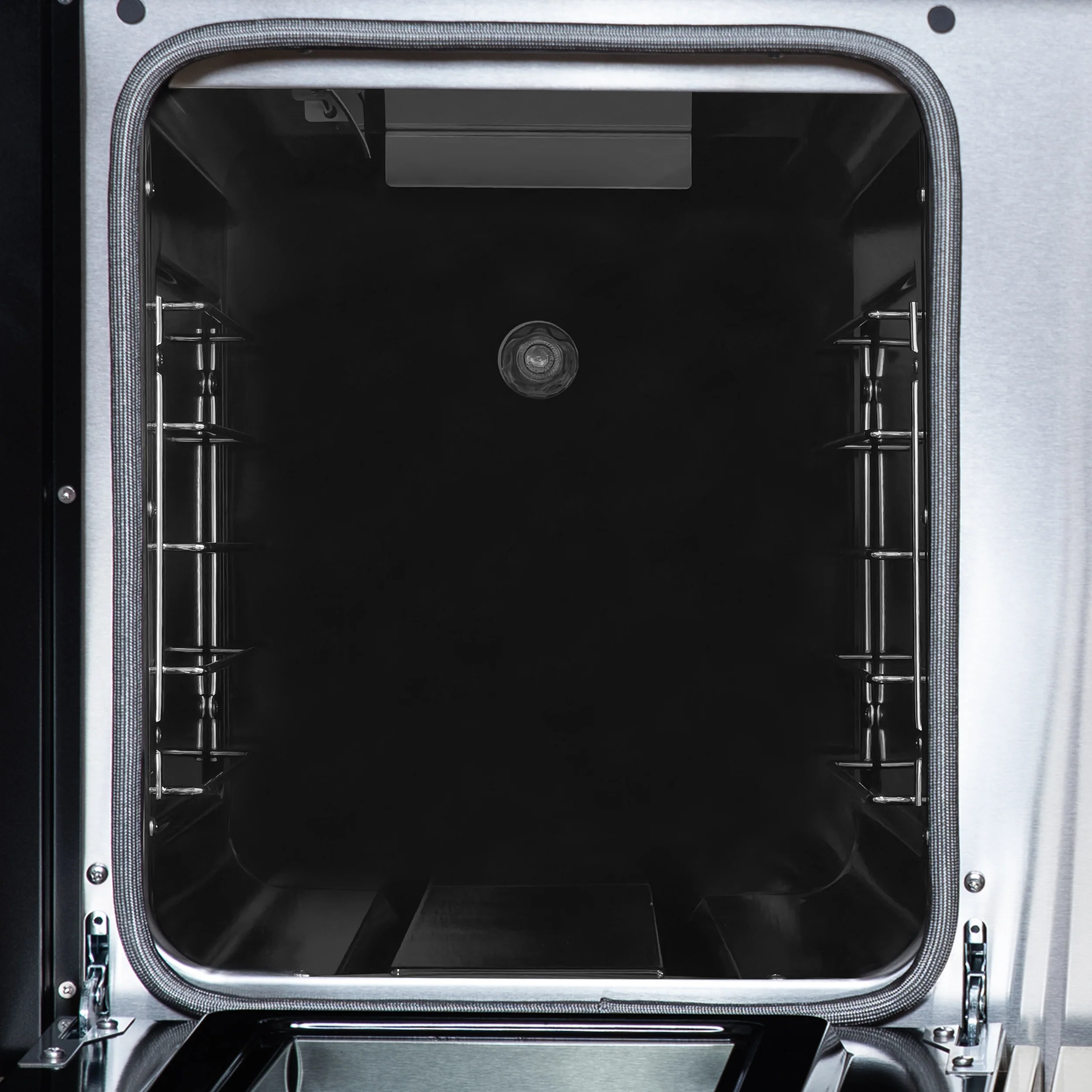 Valente 48" Gas Range in Black, 8 Sealed Burnes, 94 000 BTU Cooktop Output, 6.7 Cu.Ft. Double Oven, Telescopic Racks - Image 16