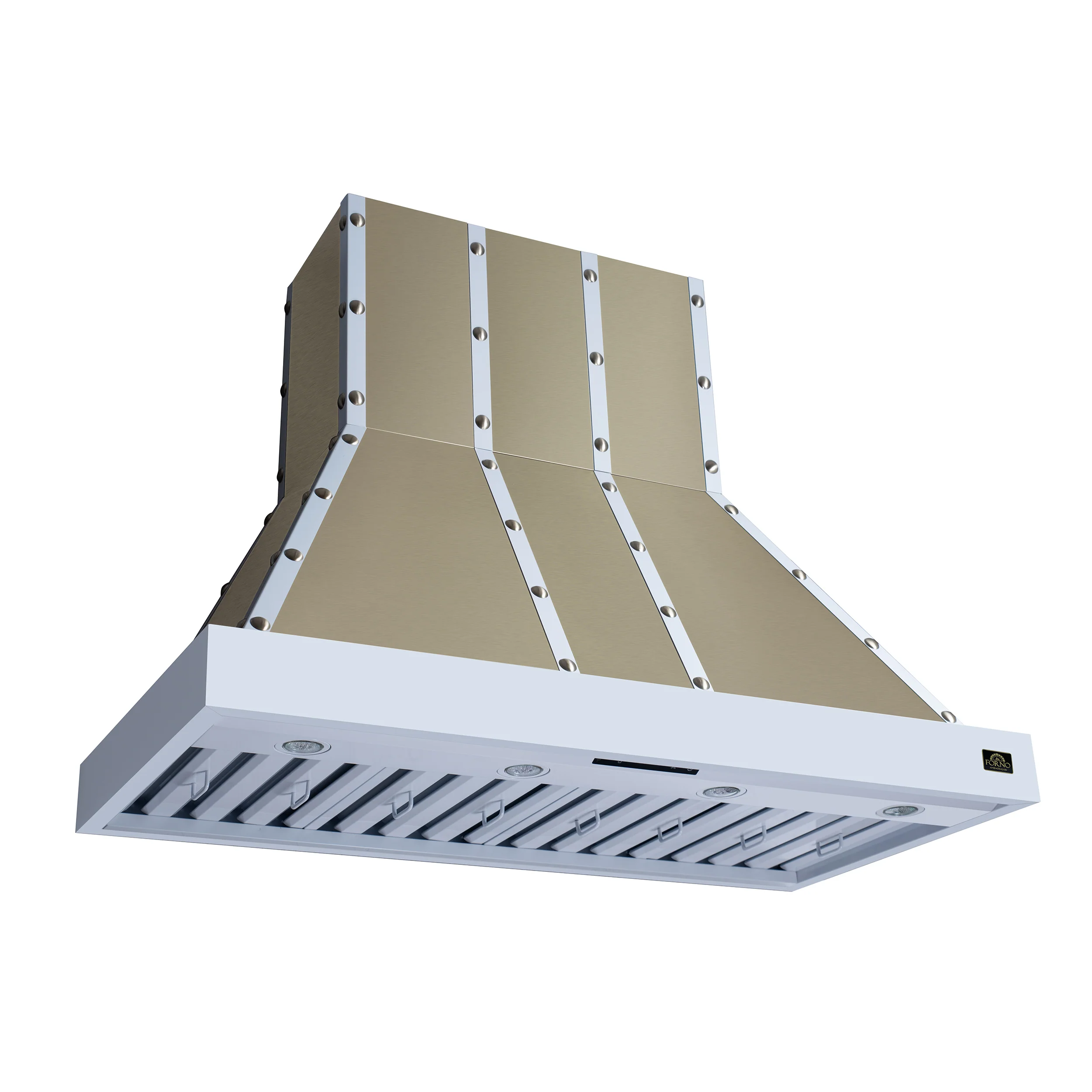 Valente 48" Range Hood in White with 304 CFM, 3 speeds, Dishwasher safe Baffle filters, LED Lights and Remote Control - Image 2
