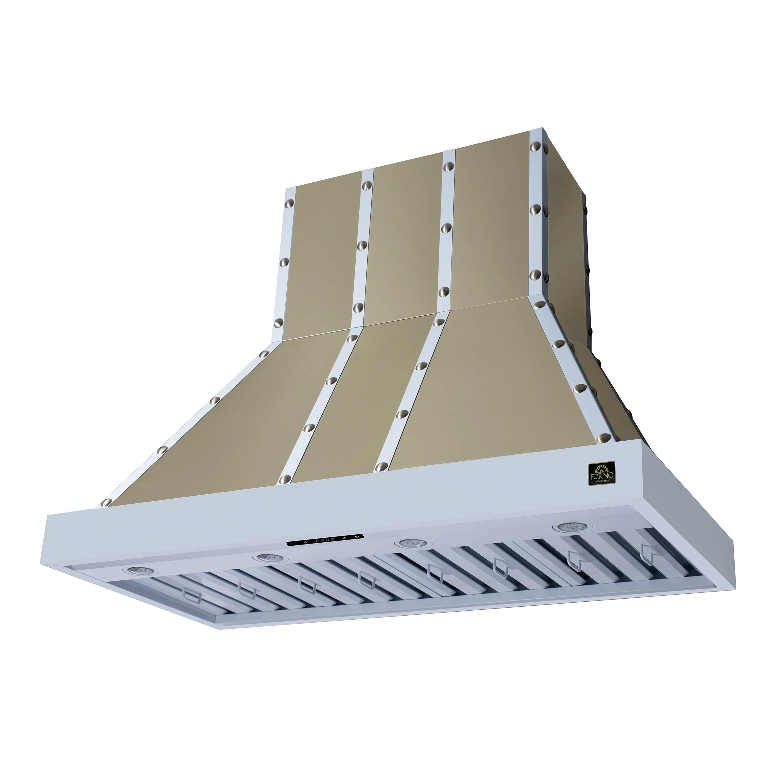 Valente 48" Range Hood in White with 304 CFM, 3 speeds, Dishwasher safe Baffle filters, LED Lights and Remote Control - Image 3
