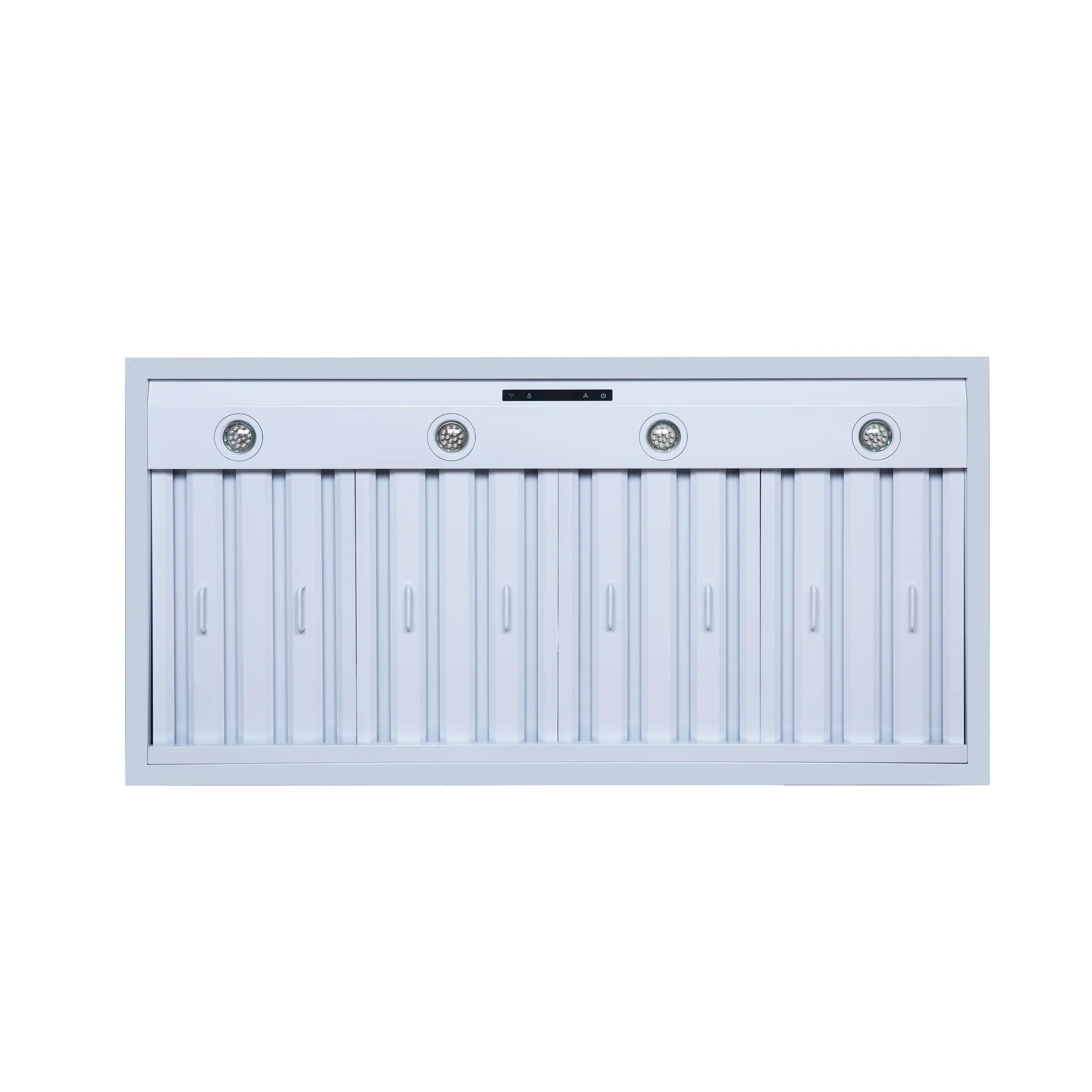 Valente 48" Range Hood in White with 304 CFM, 3 speeds, Dishwasher safe Baffle filters, LED Lights and Remote Control - Image 5