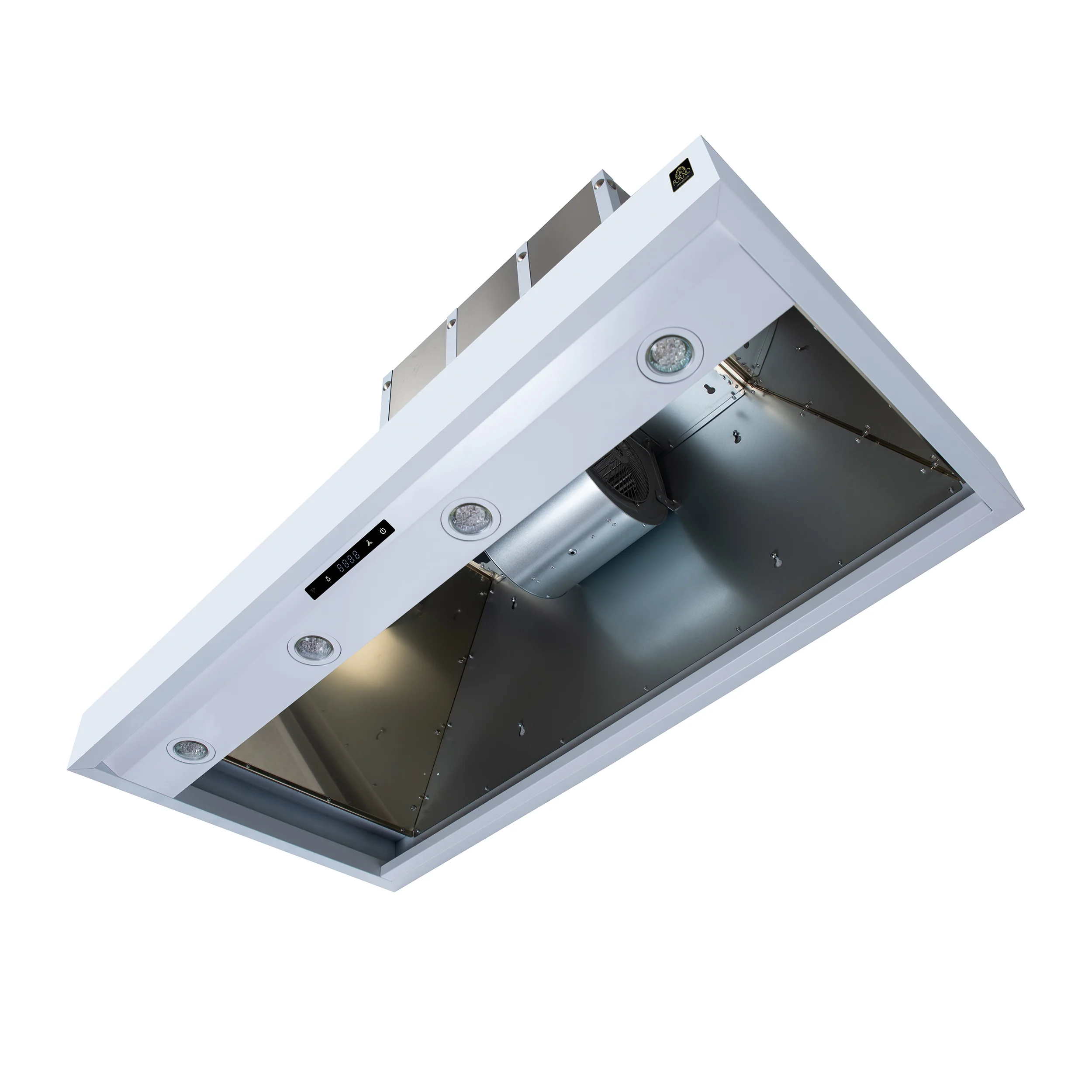 Valente 48" Range Hood in White with 304 CFM, 3 speeds, Dishwasher safe Baffle filters, LED Lights and Remote Control - Image 6