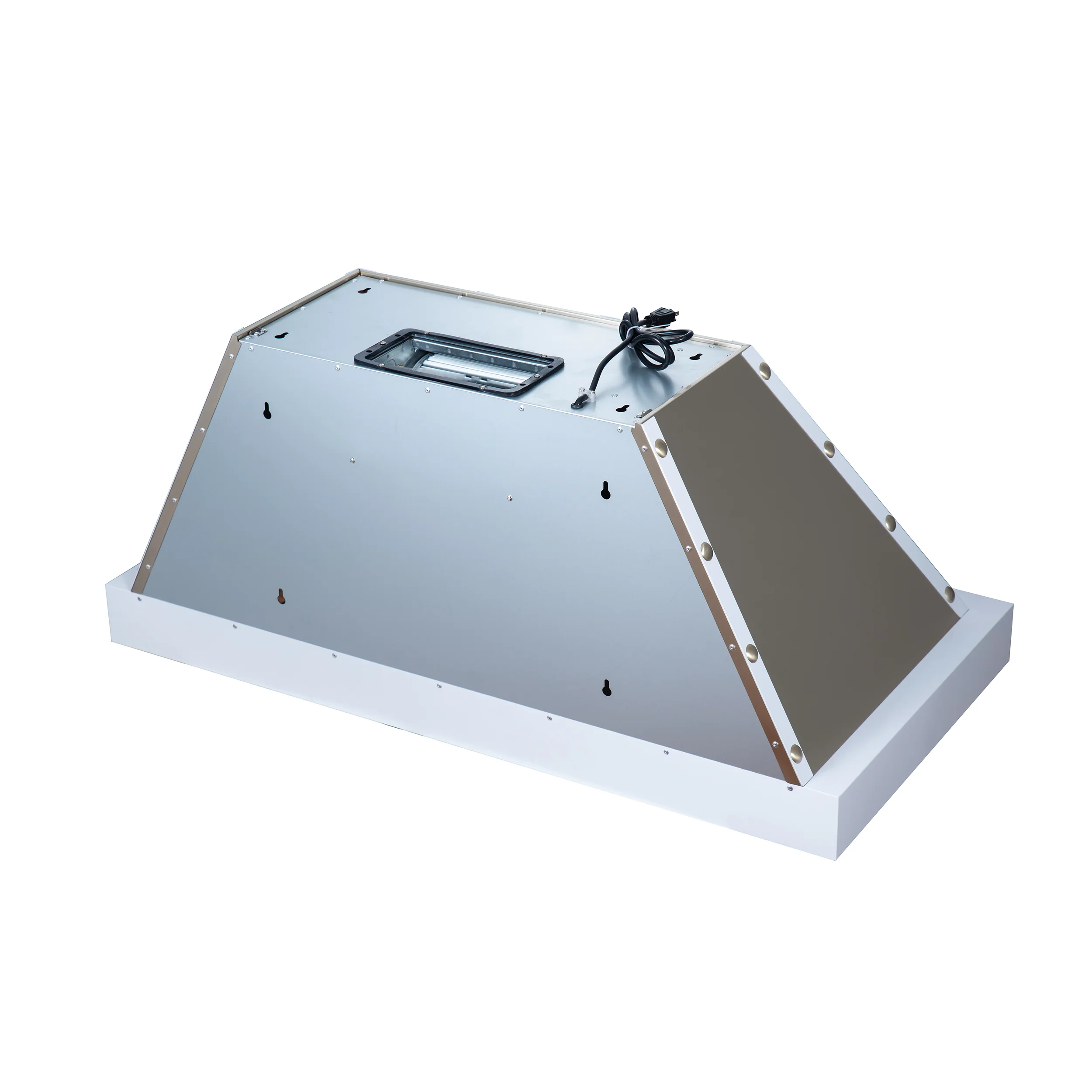 Valente 48" Range Hood in White with 304 CFM, 3 speeds, Dishwasher safe Baffle filters, LED Lights and Remote Control - Image 7