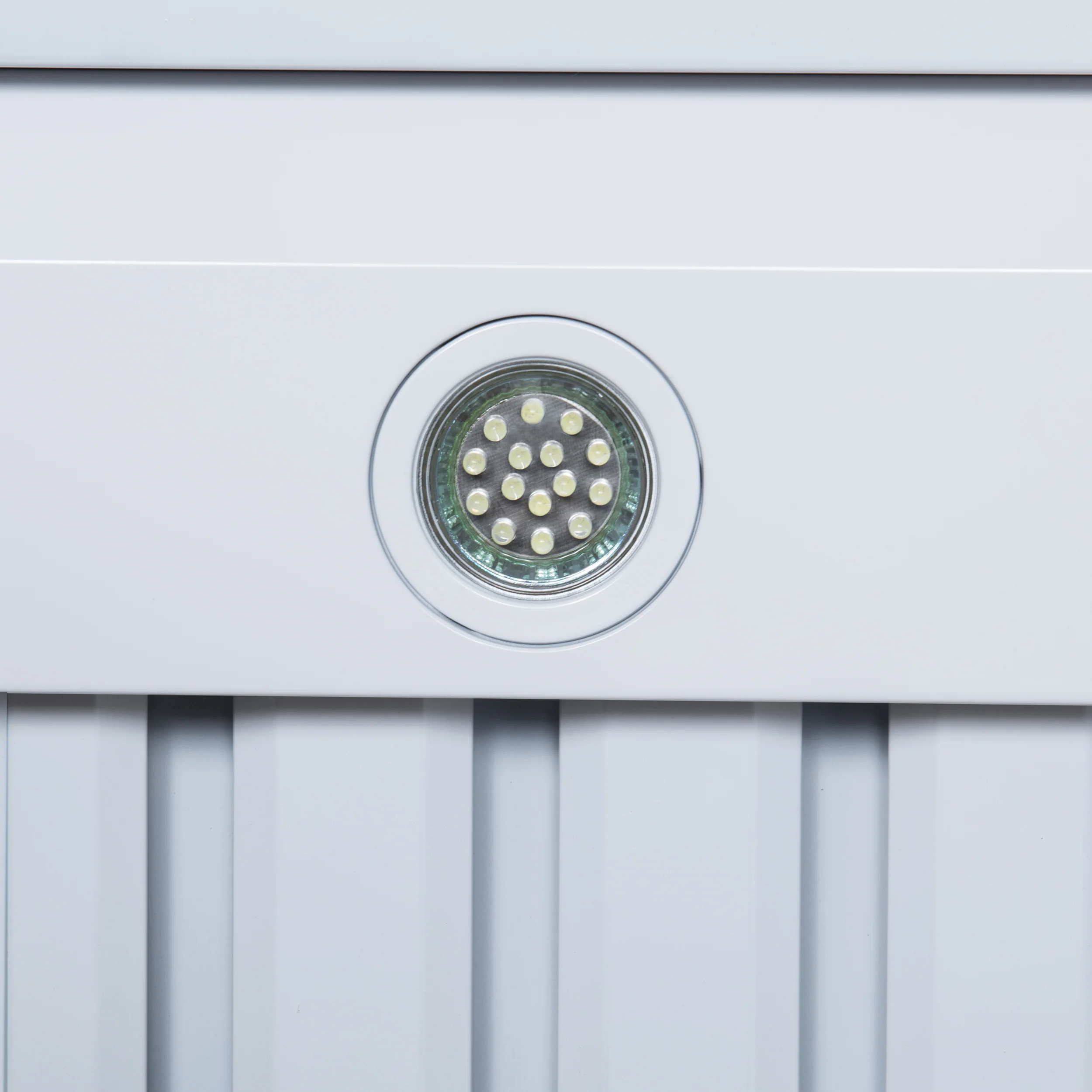Valente 48" Range Hood in White with 304 CFM, 3 speeds, Dishwasher safe Baffle filters, LED Lights and Remote Control - Image 8