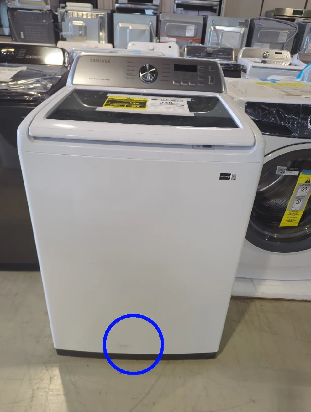 WA46CG3505AW - WASHERS - Samsung - Top Loading - White - Open Box - Image 2