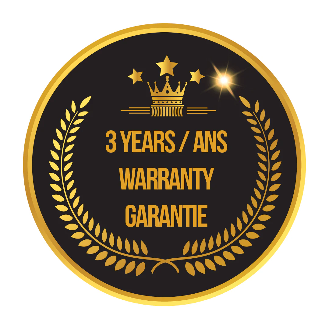 Warranty for 3 years