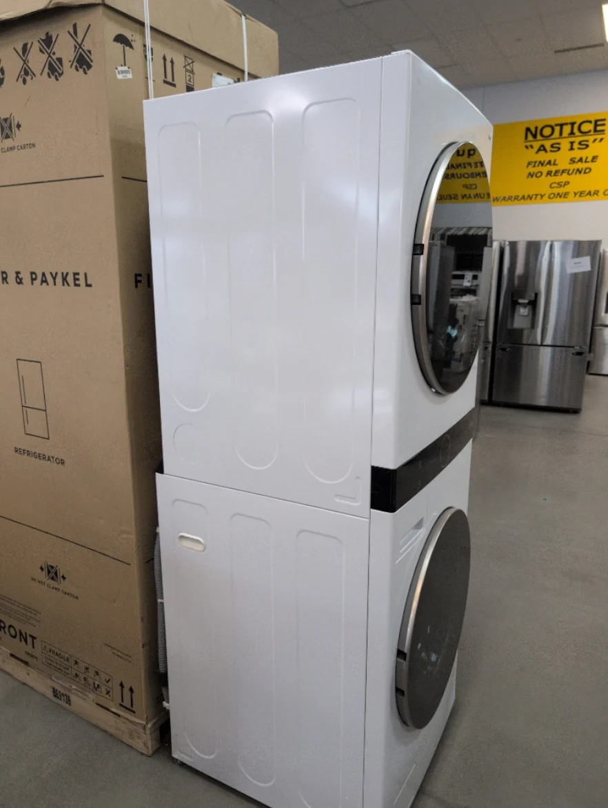WKE100HWA - LAUNDRY CENTERS - LG - Stacked Washer/Dryer - Electric - White - Open Box - Image 3