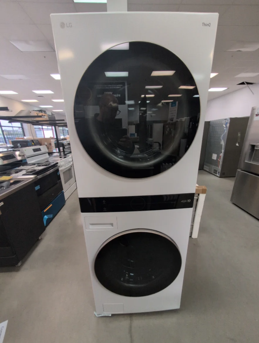 WKE100HWA - LAUNDRY CENTERS - LG - Stacked Washer/Dryer - Electric - White - Open Box - Image 4