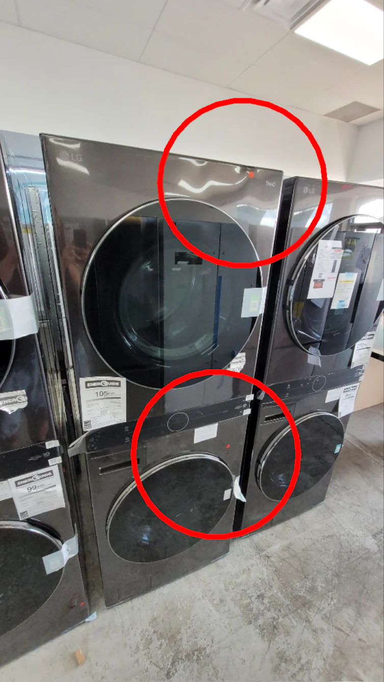 WKEX200HBA - LAUNDRY CENTERS - LG - Stacked Washer/Dryer - Electric - Black Stainless Steel - Open Box - Image 2