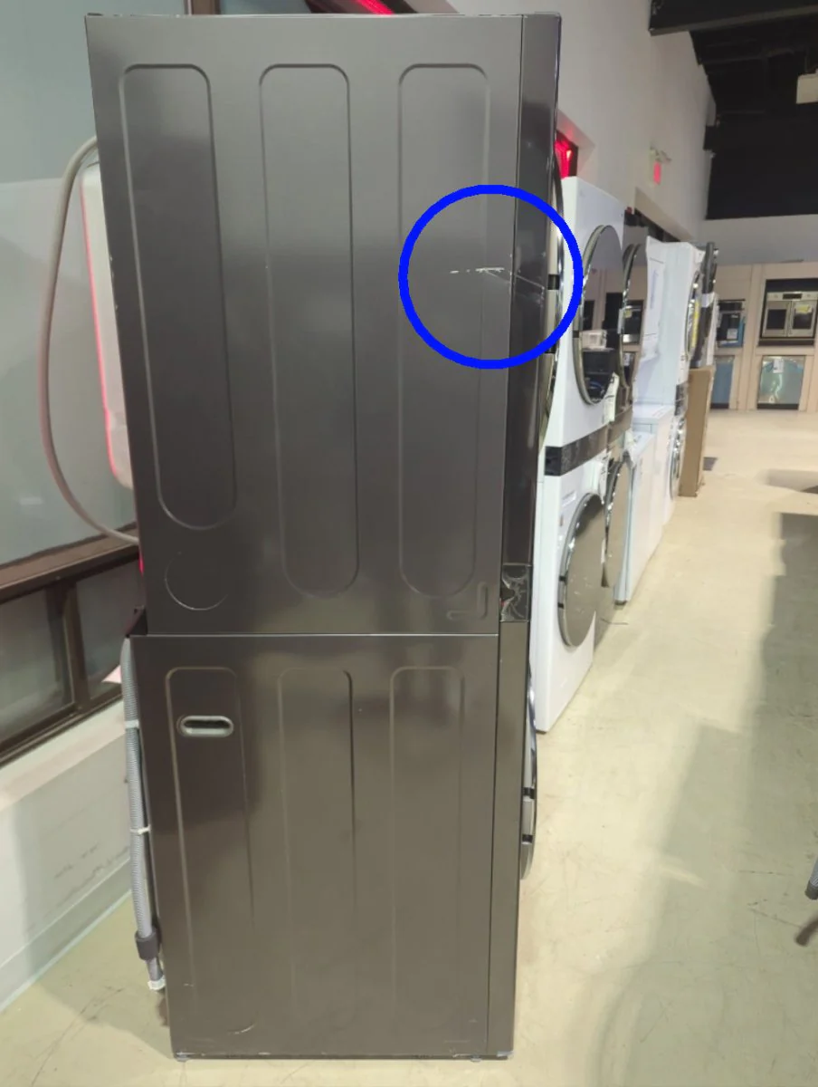 WKEX300HBA - LAUNDRY CENTERS - LG - Stacked Washer/Dryer - Electric - Black Stainless Steel - Open Box - Image 4
