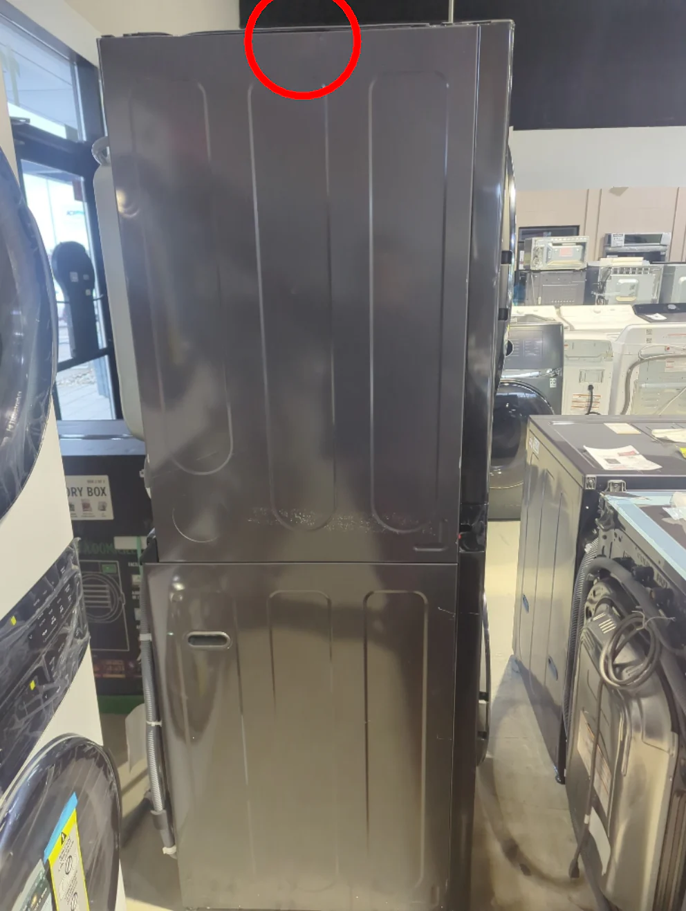 WKEX300HBA - LAUNDRY CENTERS - LG - Stacked Washer/Dryer - Electric - Black Stainless Steel - Open Box - Image 3