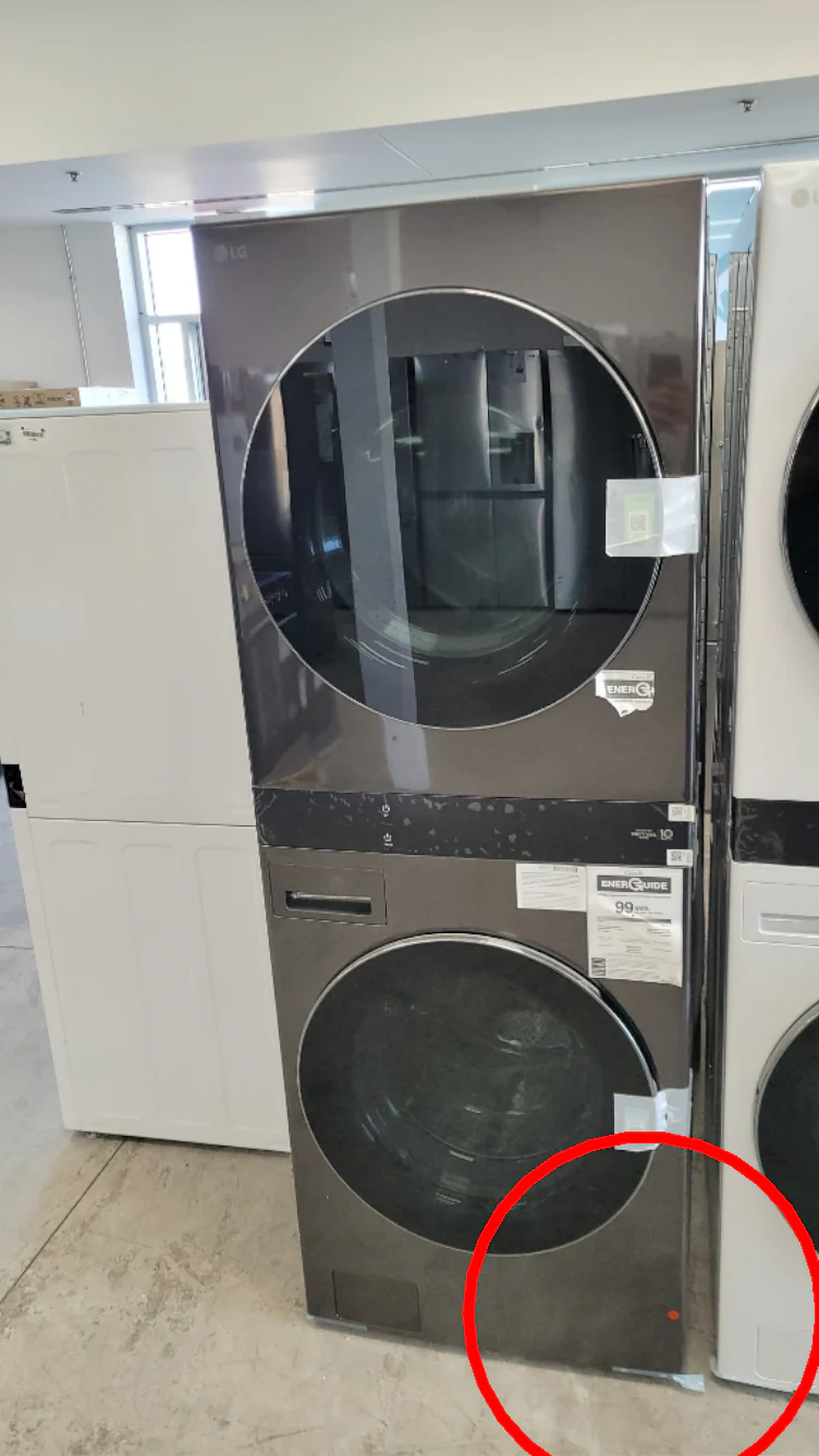 WKEX300HBA - LAUNDRY CENTERS - LG - Stacked Washer/Dryer - Electric - Black Stainless Steel - Open Box - Image 3