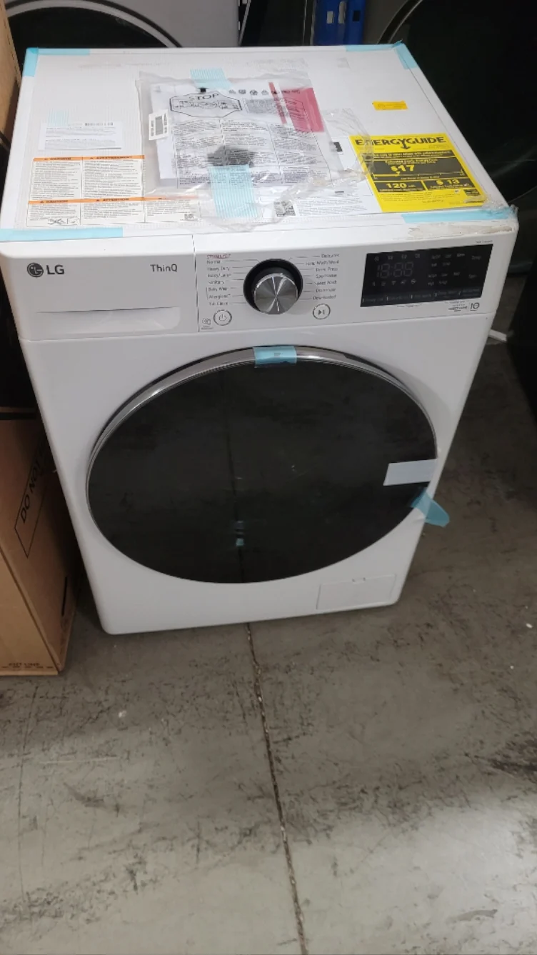 WM1455HWA - WASHERS - LG - Front Loading - White - Open Box - Image 2