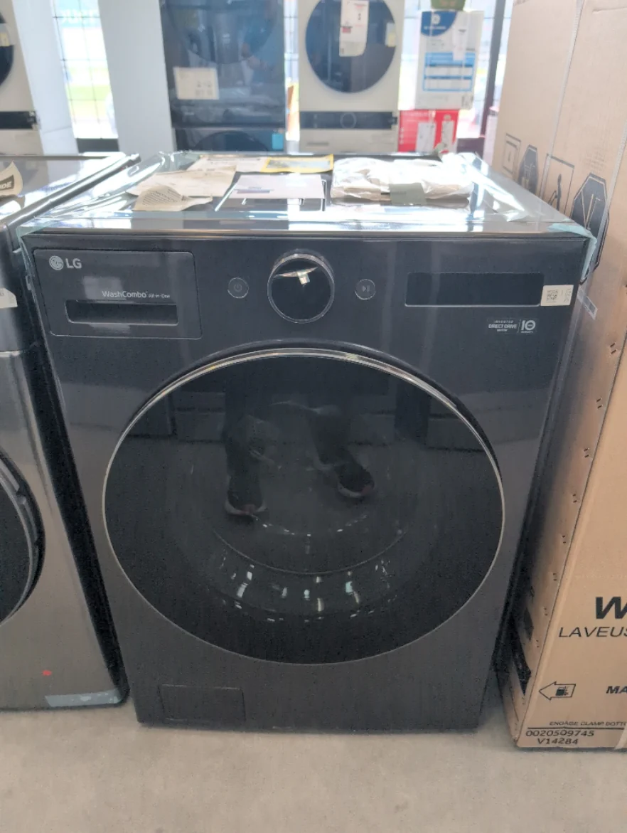 WM6998HBA - LAUNDRY CENTERS - LG - All-In-One - Electric - Black Stainless Steel - Open Box - Image 2