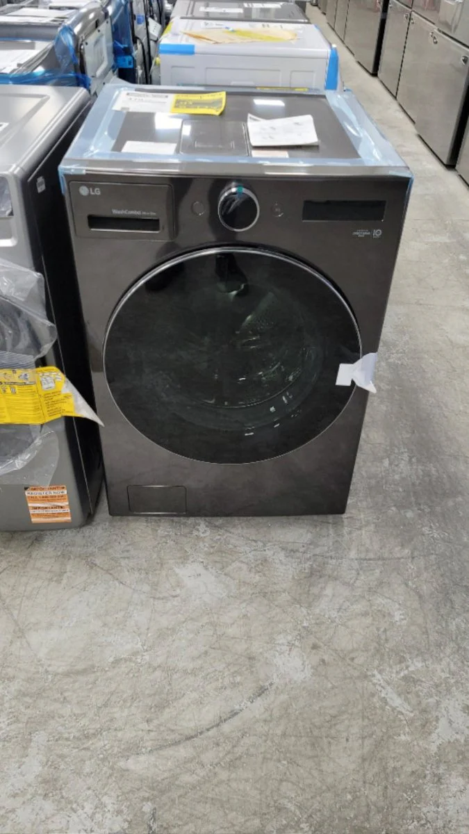 WM6998HBA - LAUNDRY CENTERS - LG - All-In-One - Electric - Black Stainless Steel - Open Box - Image 2