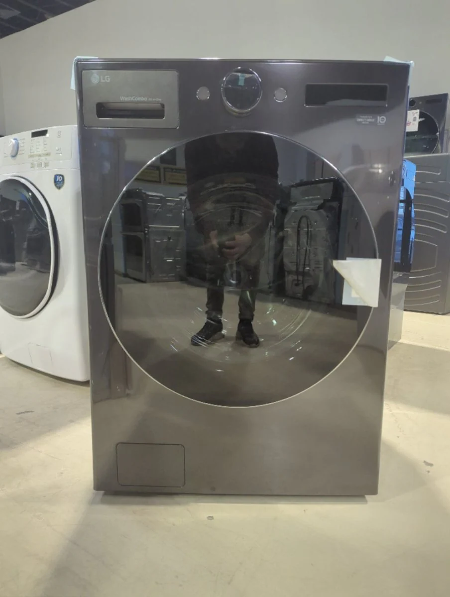 WM6998HBA - LAUNDRY CENTERS - LG - All-In-One - Electric - Black Stainless Steel - Open Box - Image 2